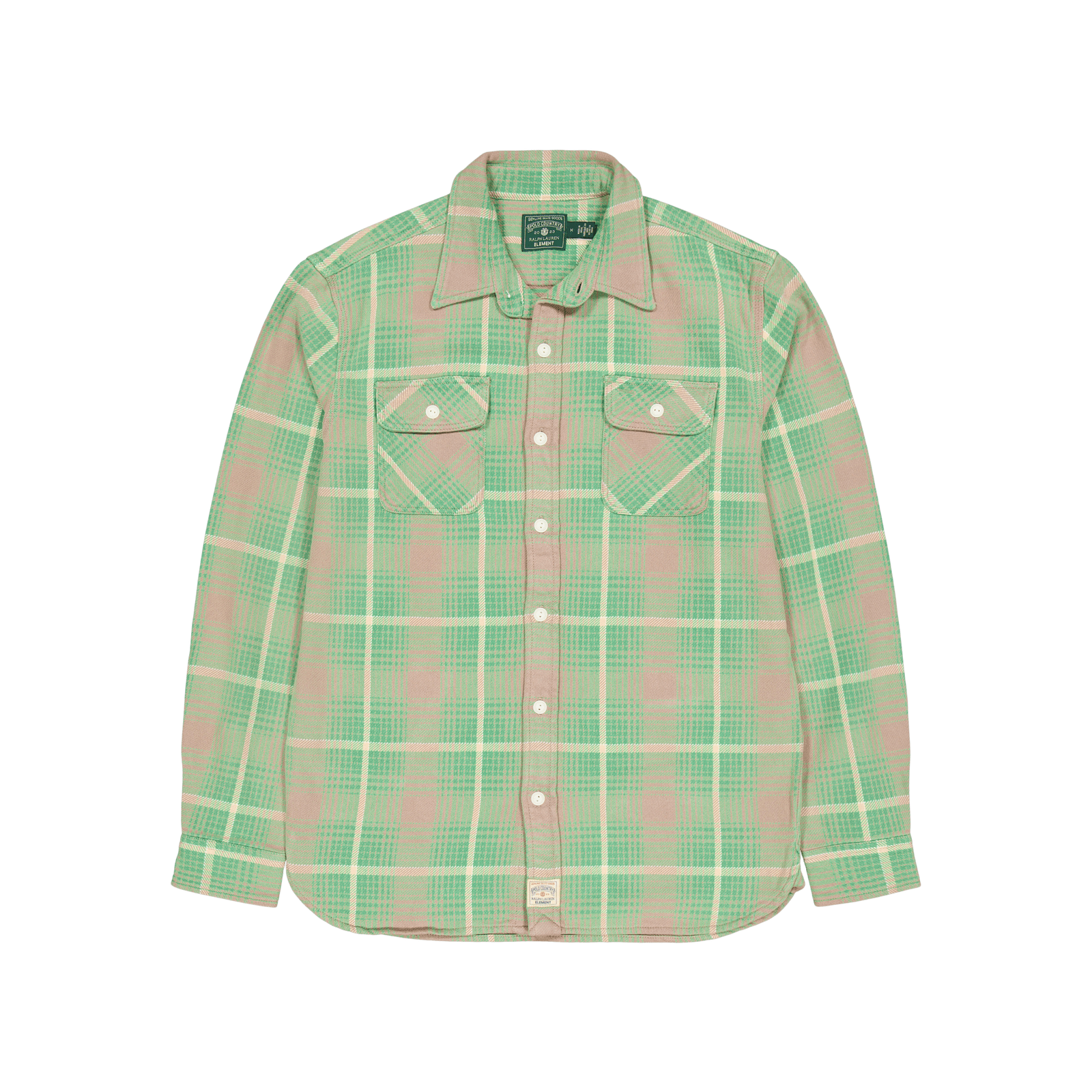 Polo x Element Big Fit Plaid Workshirt 1506 Green/Grey Multi Plaid