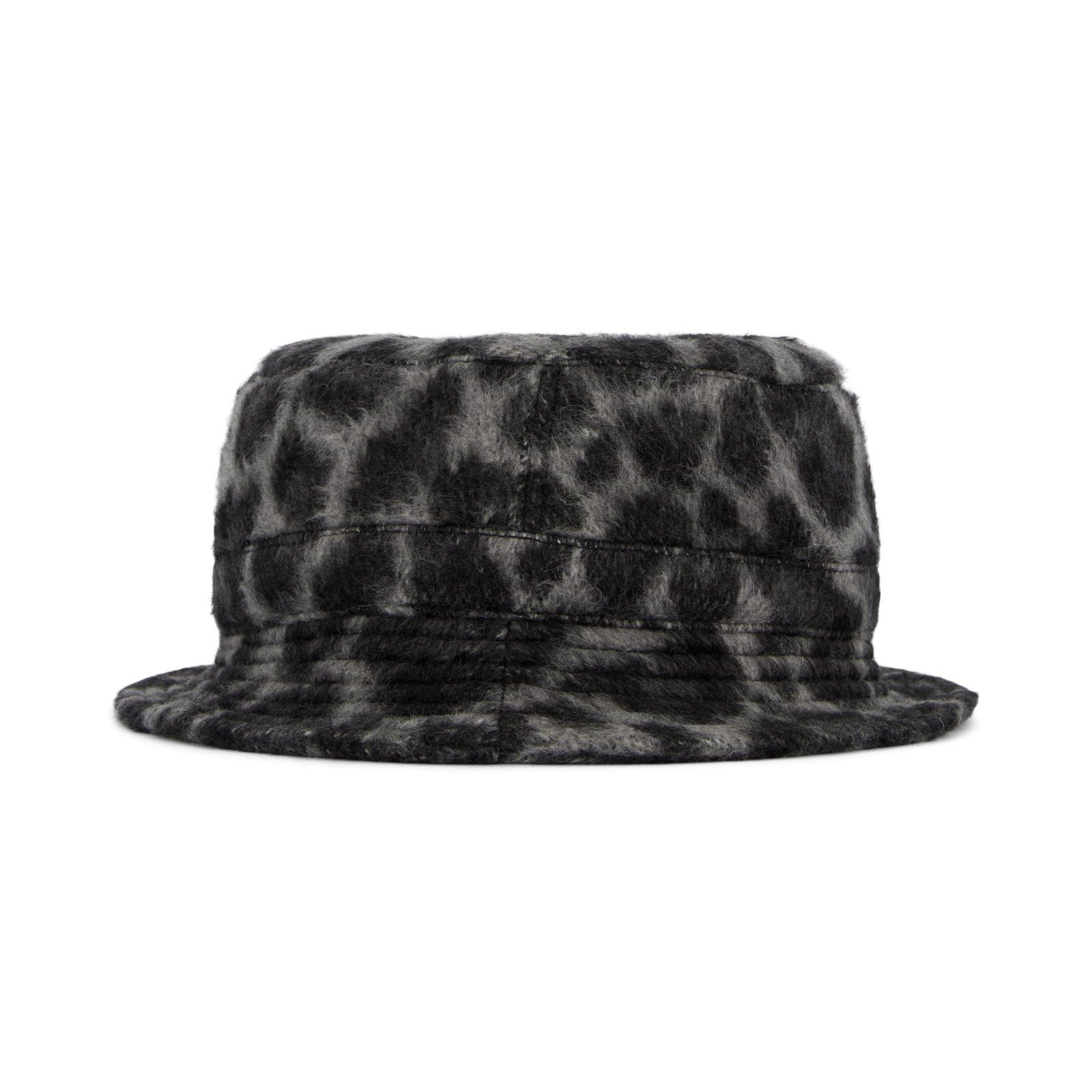 Bucket Hat Lined Black / White Leopard