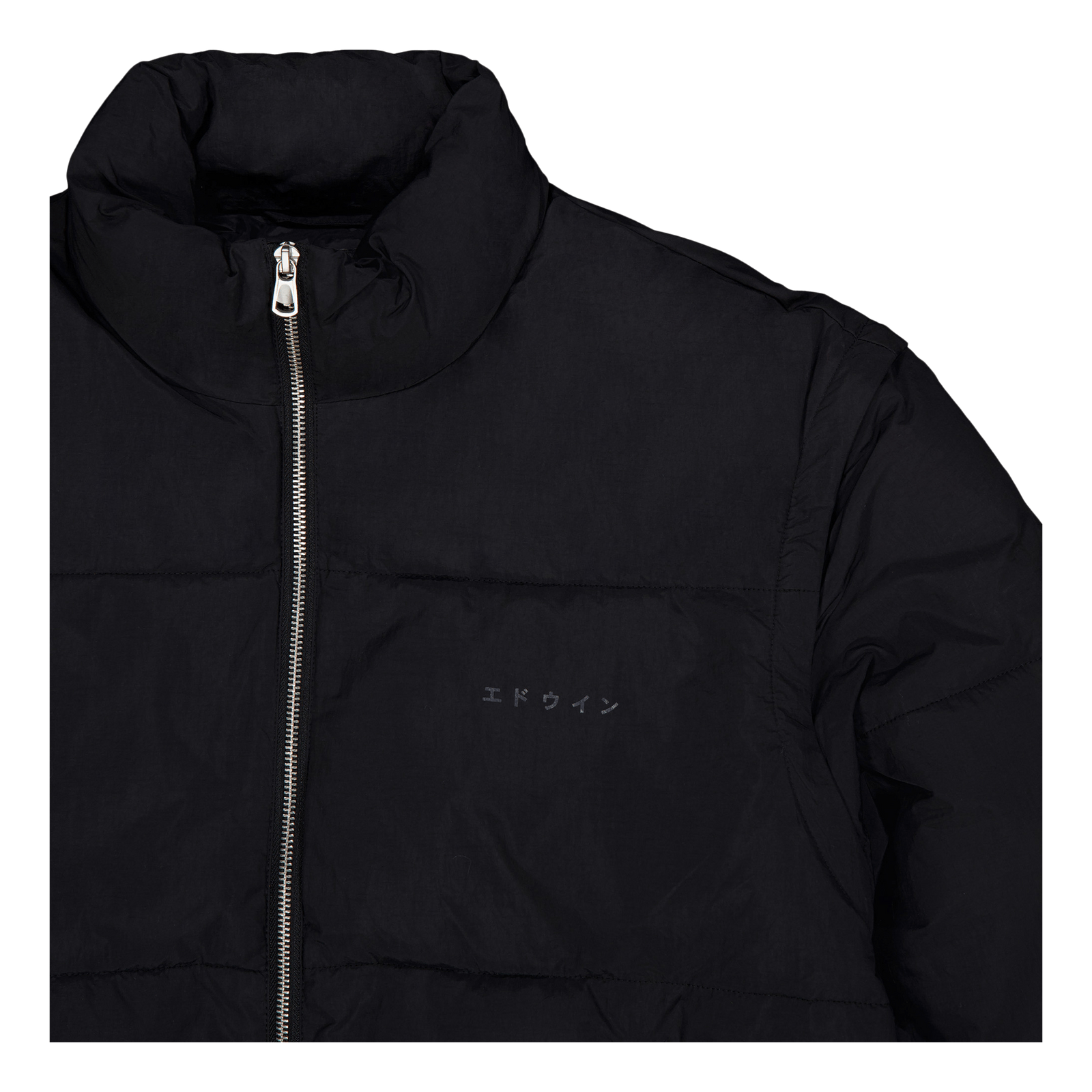 Detachable Sleeves Puffer Black