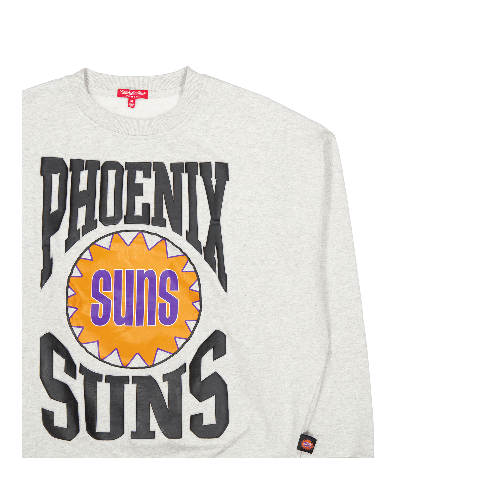 Suns Womens Logo Lt Crew 3.0 Grey Heather