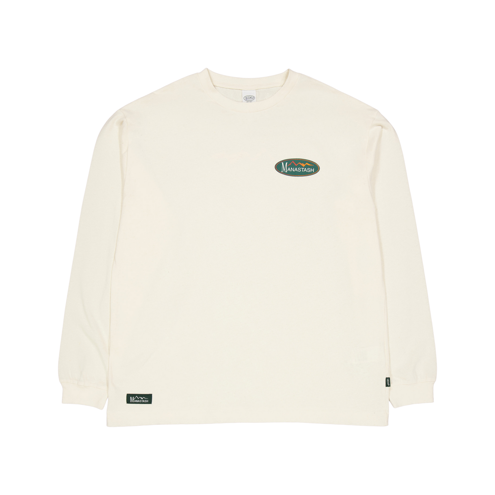 Hemp L/s Tee Original Logo Natural
