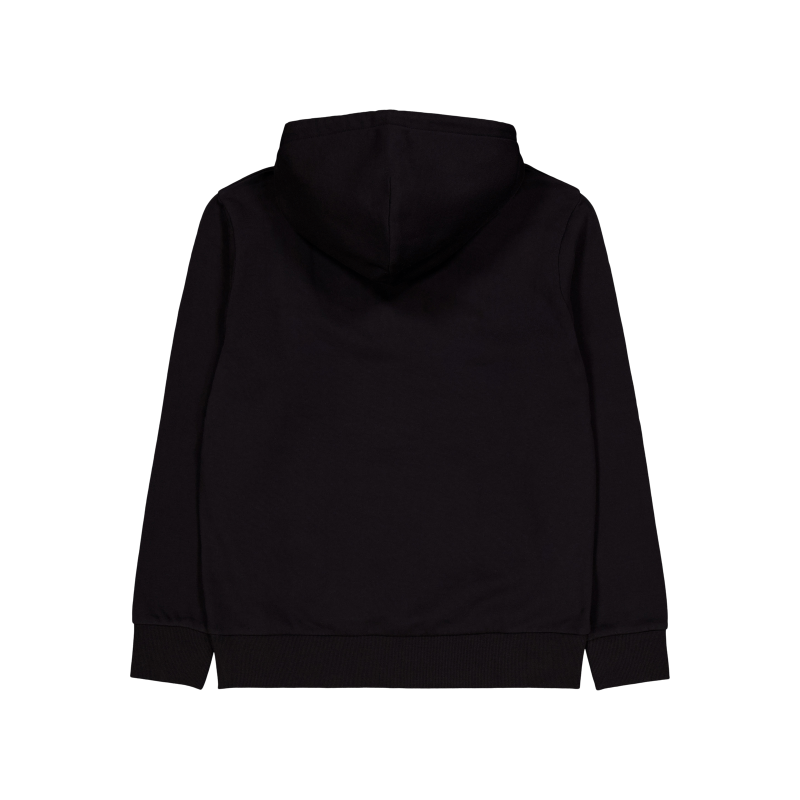 Hooded Script Embroidery Sweat Black / White