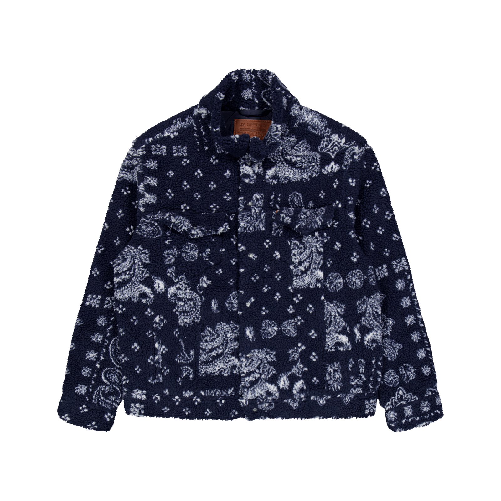 New Relaxed Fit Cozy She Blues Bandana Print Blue S