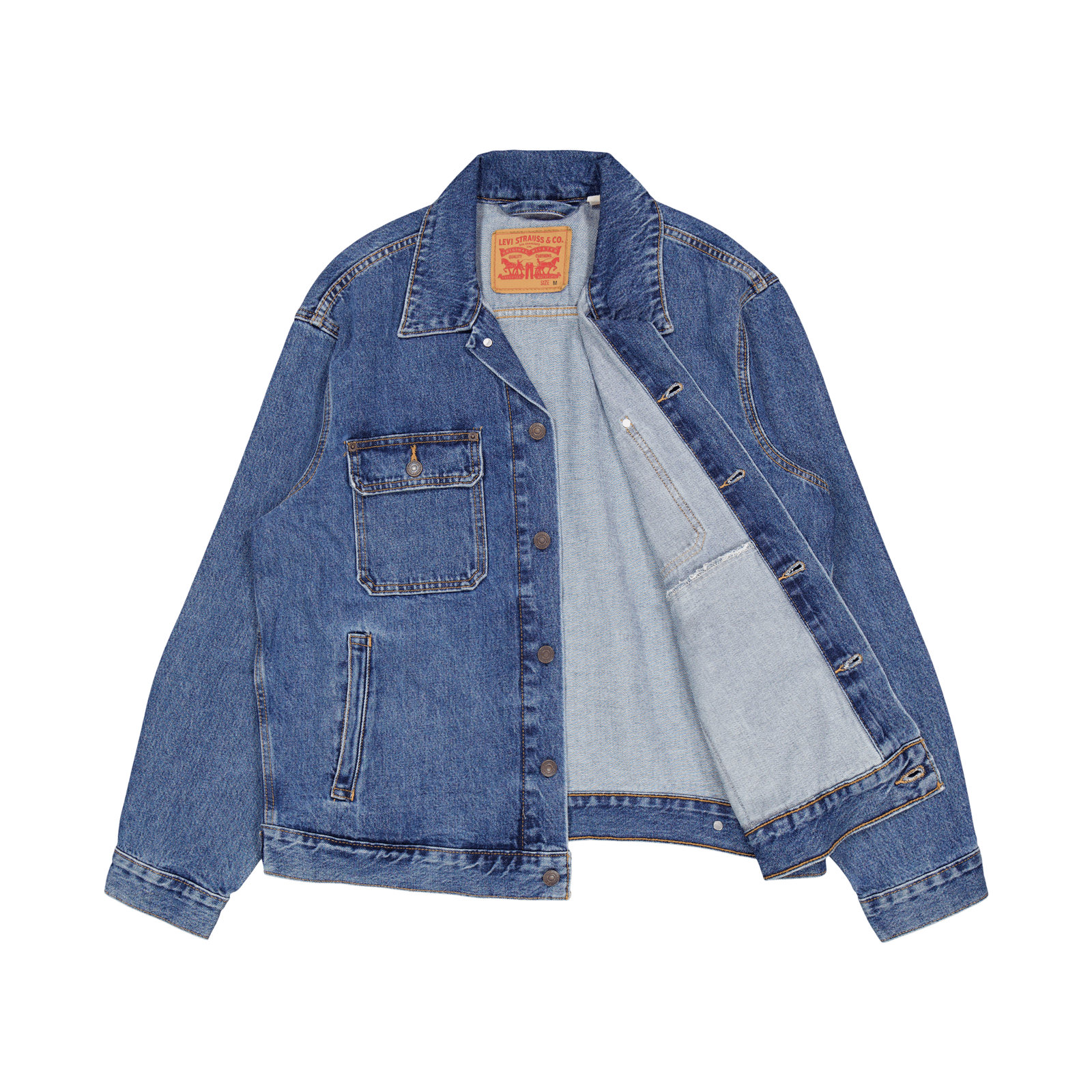 Sunrise Trucker Med Indigo - F Thrift Indigo Trucke