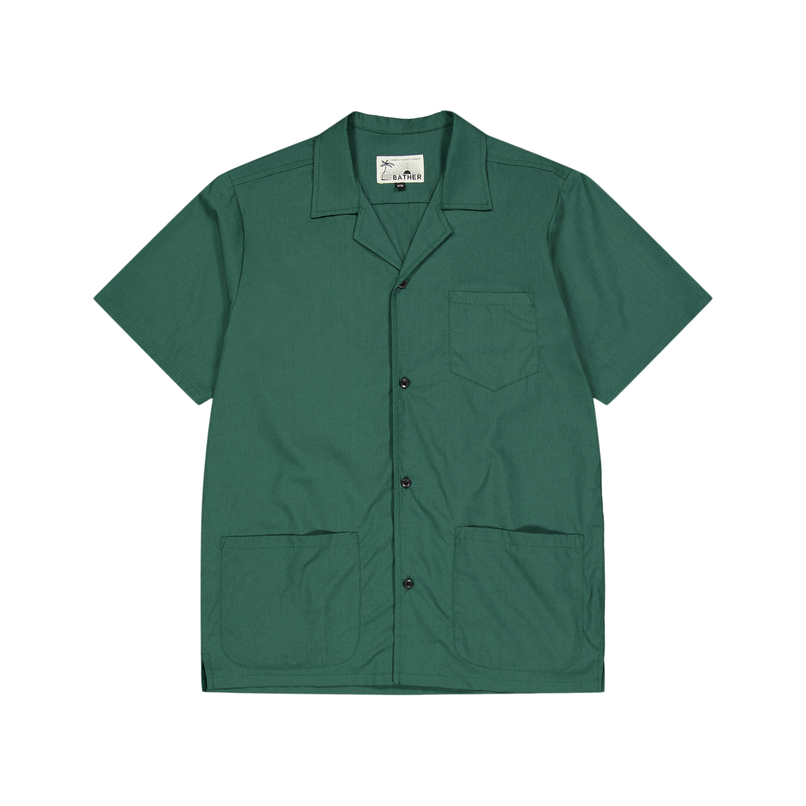 Solid Traveler Camp Shirt Pine