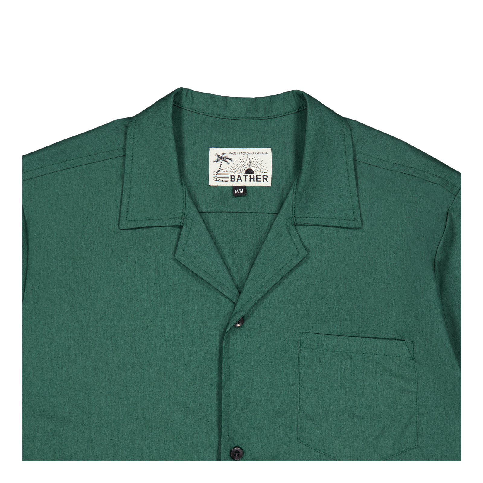 Solid Traveler Camp Shirt Pine