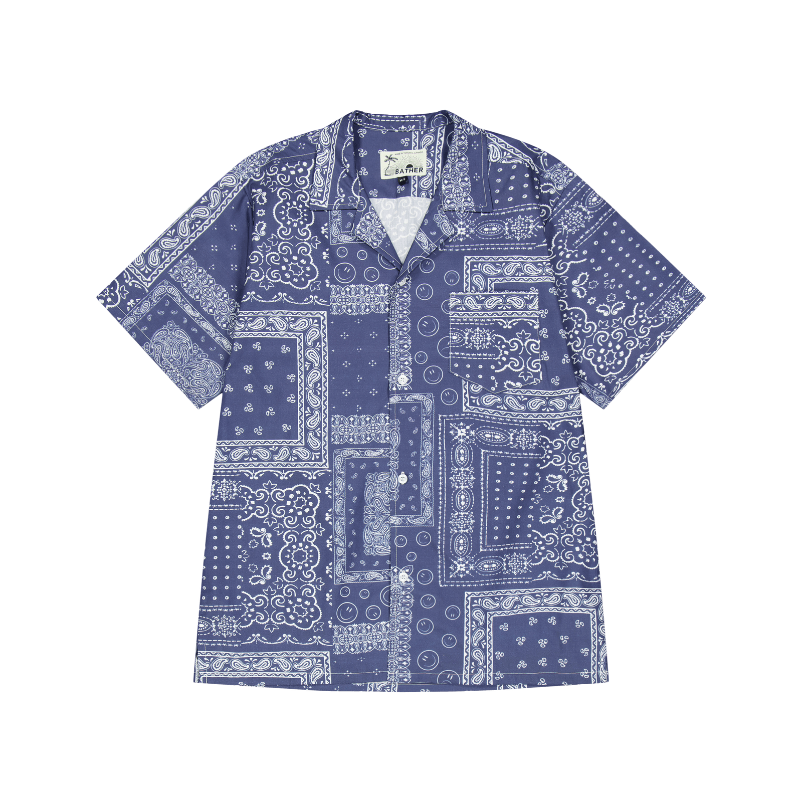 Camp Shirt Navy Bandana