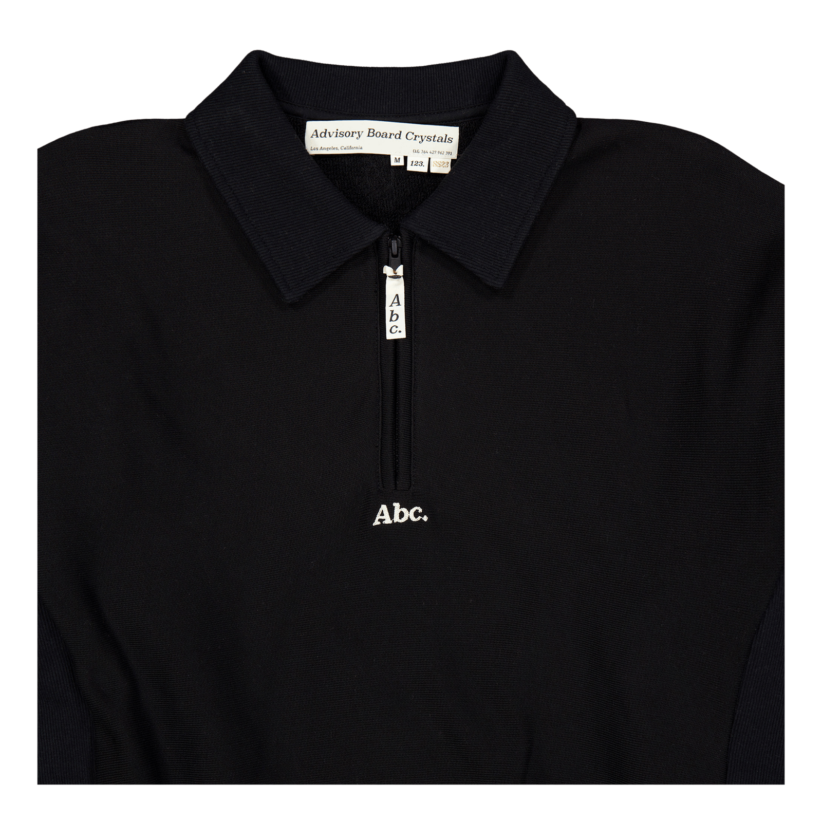 Abc. 123. Quarter Zip Sweatshi Black