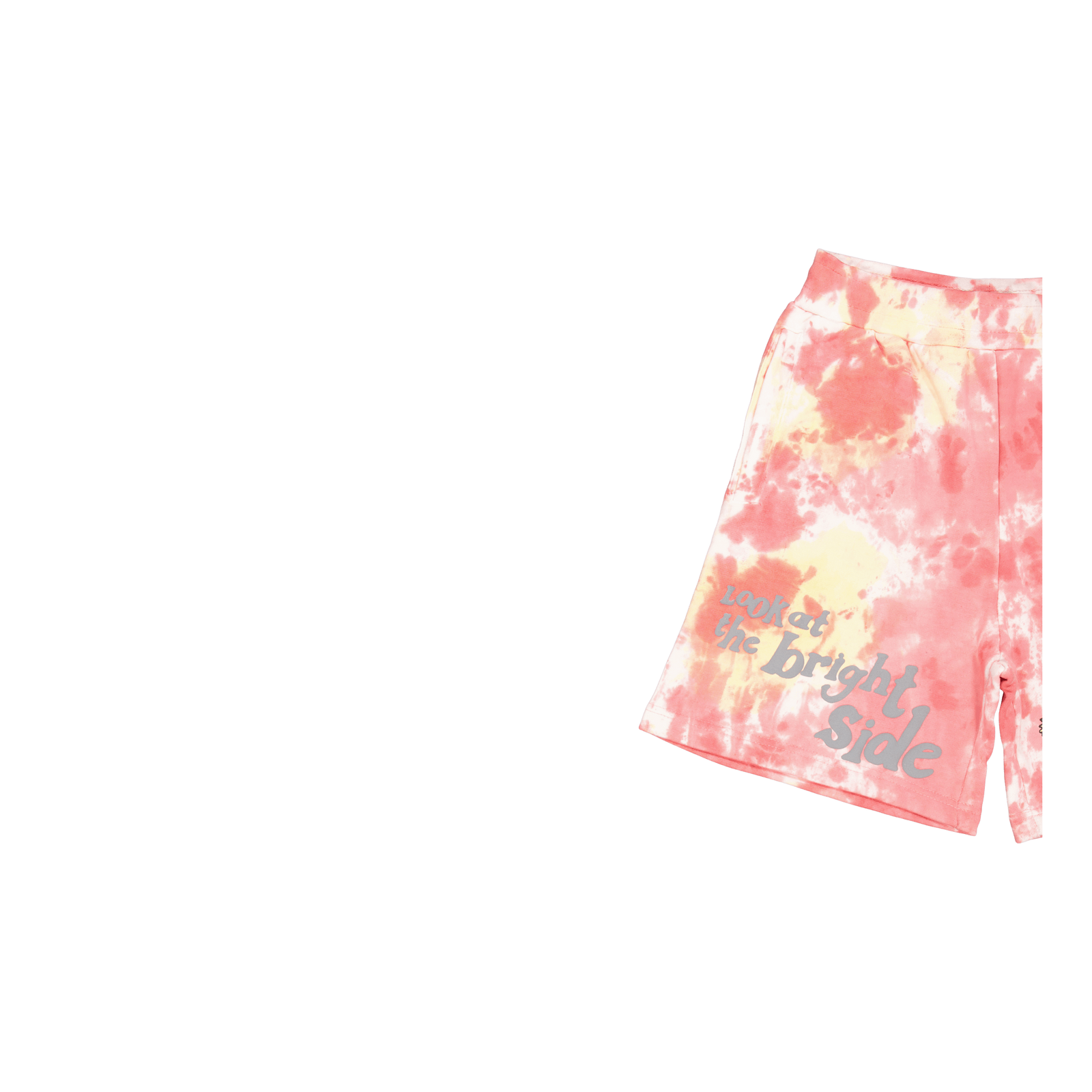 Smiley Look At The Bright Side Pink Tie-dye