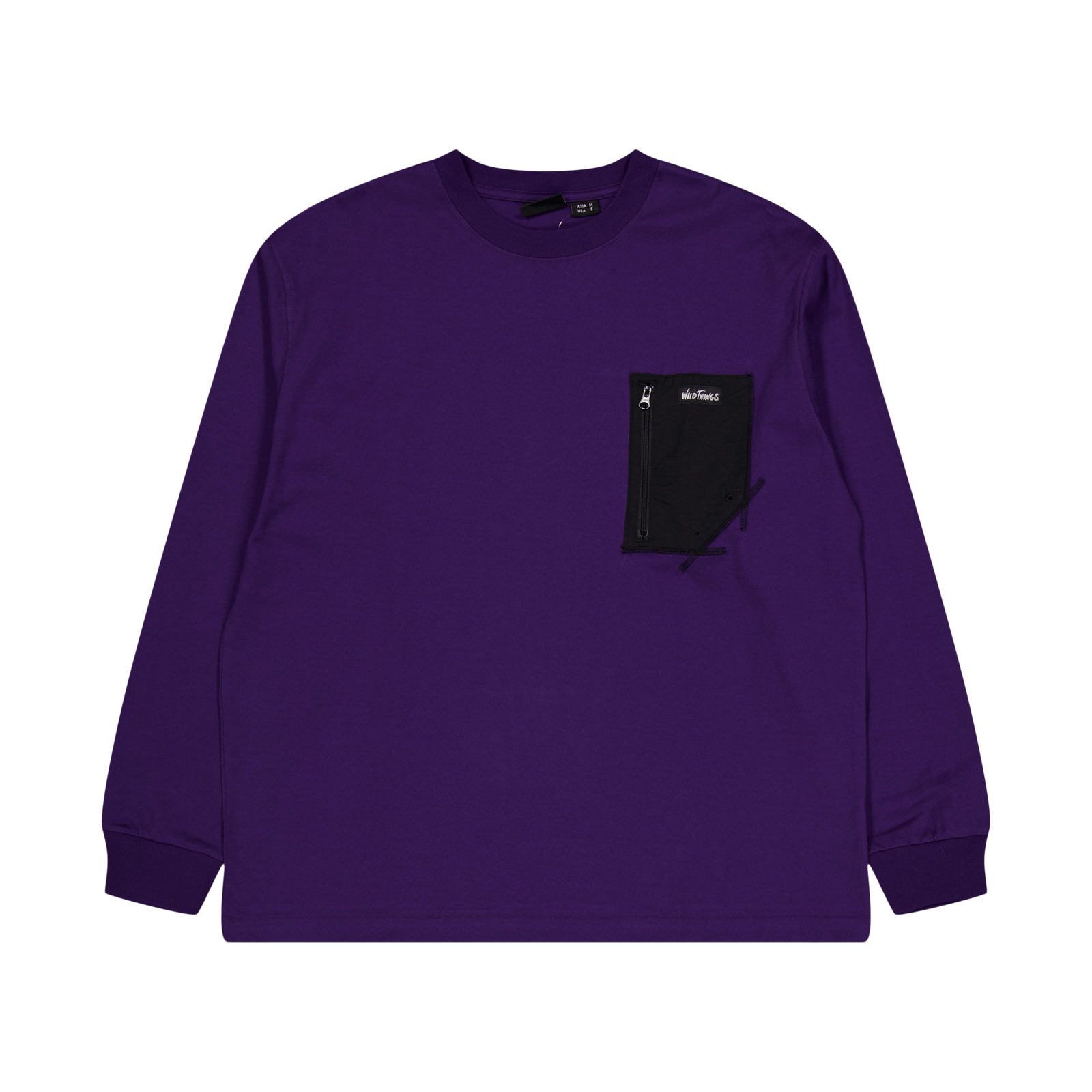 Long Tee Pocket Purple