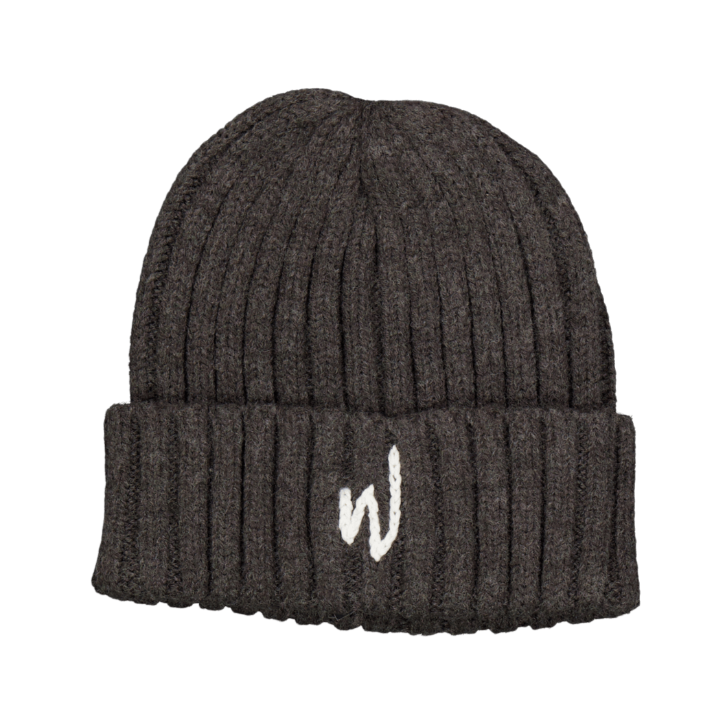 W Logo Beanie Grey