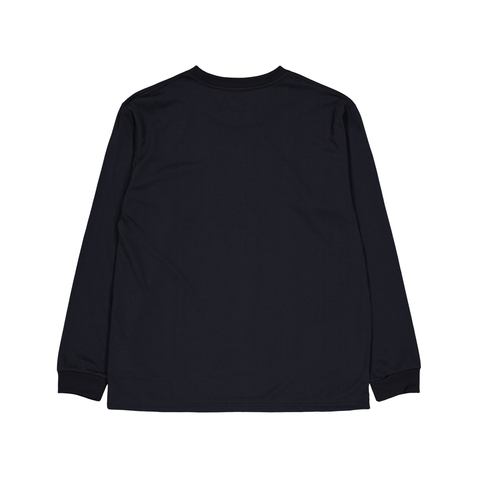L/s Crew Neck Tee - Poly Jerse C-black