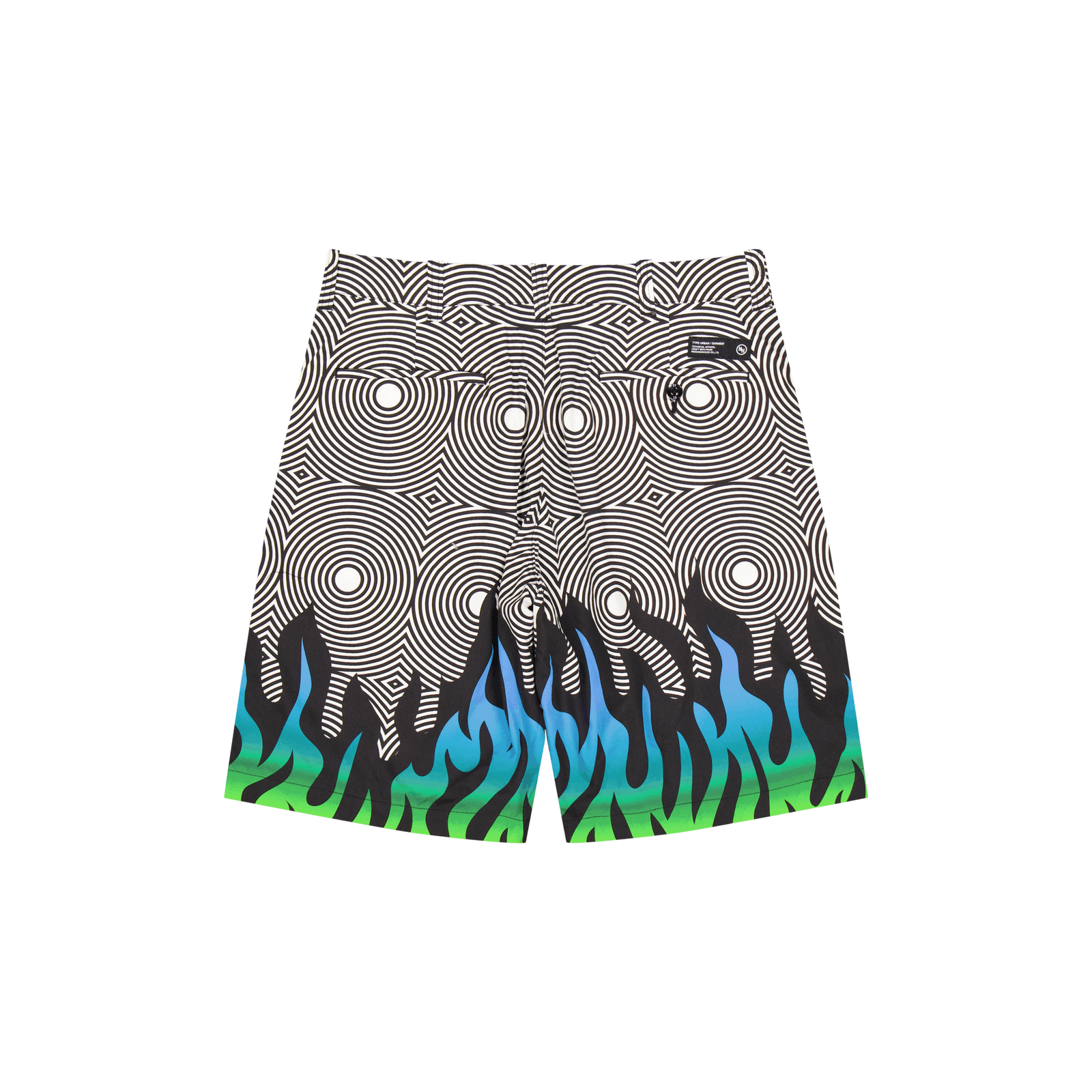 Nh X Dsc . Flamepattern Short Black