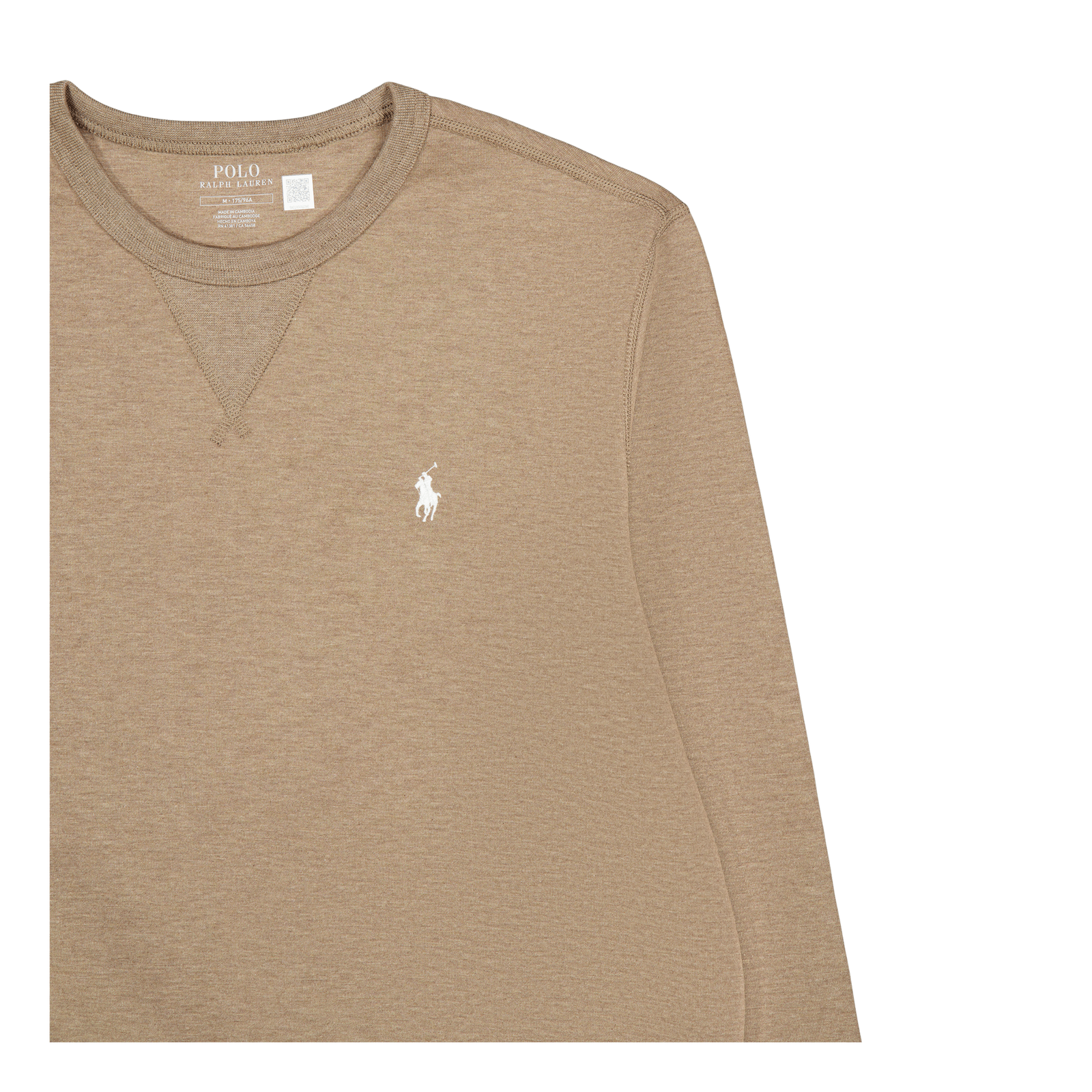 Marled Double-Knit Sweatshirt Dark Taupe Heather