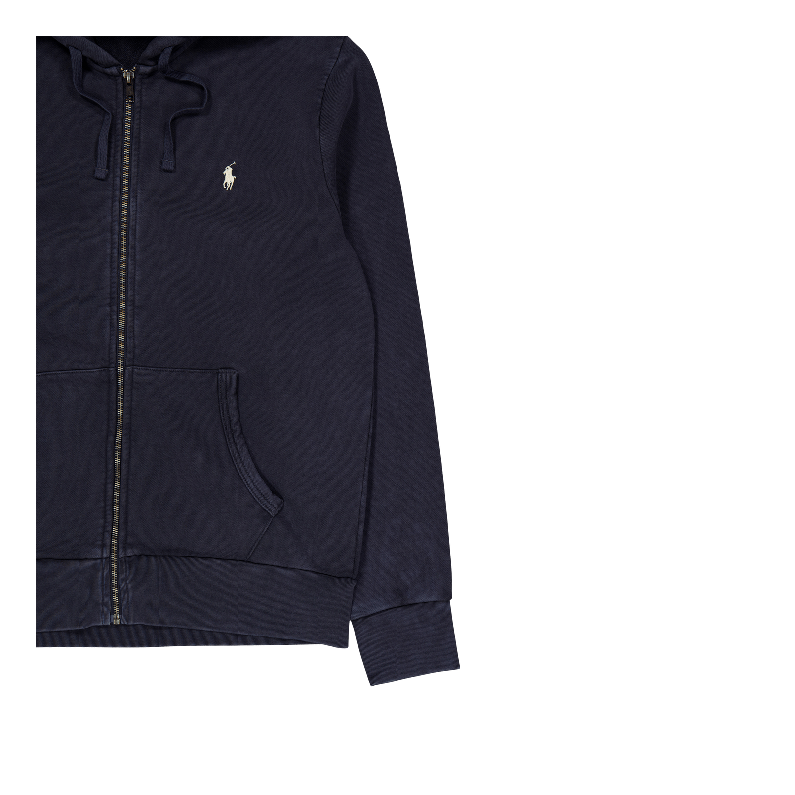 Loopback Terry Full-Zip Hoodie Faded Black Canvas