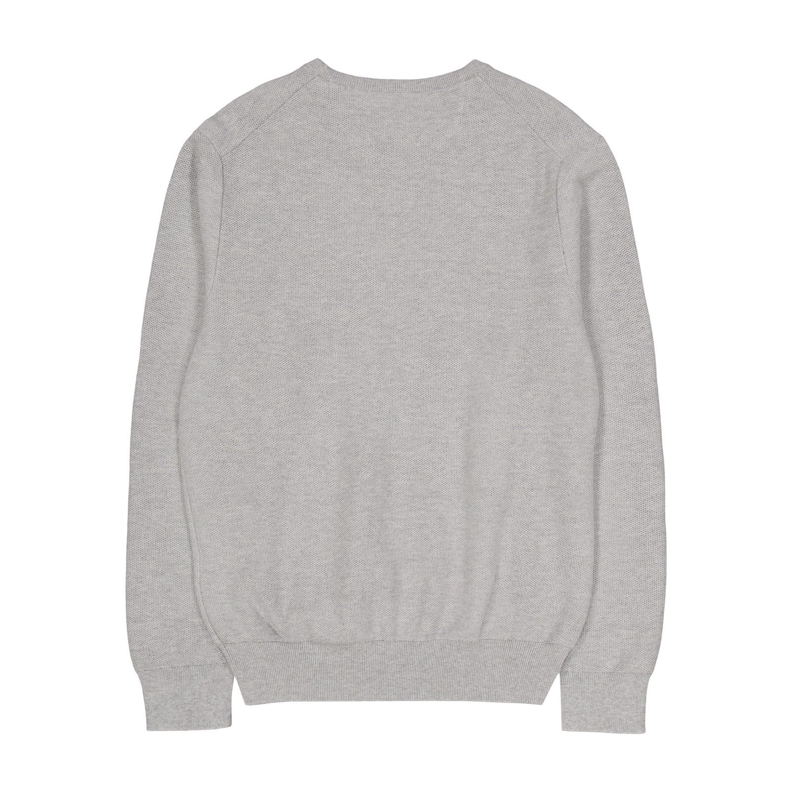 Textured Cotton Crewneck Sweater Andover Heather