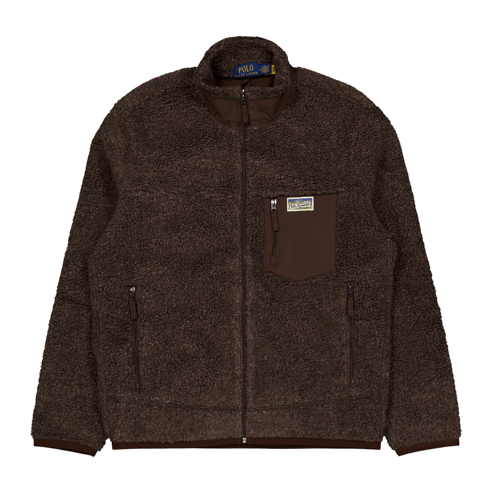 Polo Ralph Lauren Bonded Hi-pile Fullzip Jacket Dark Beech Marl