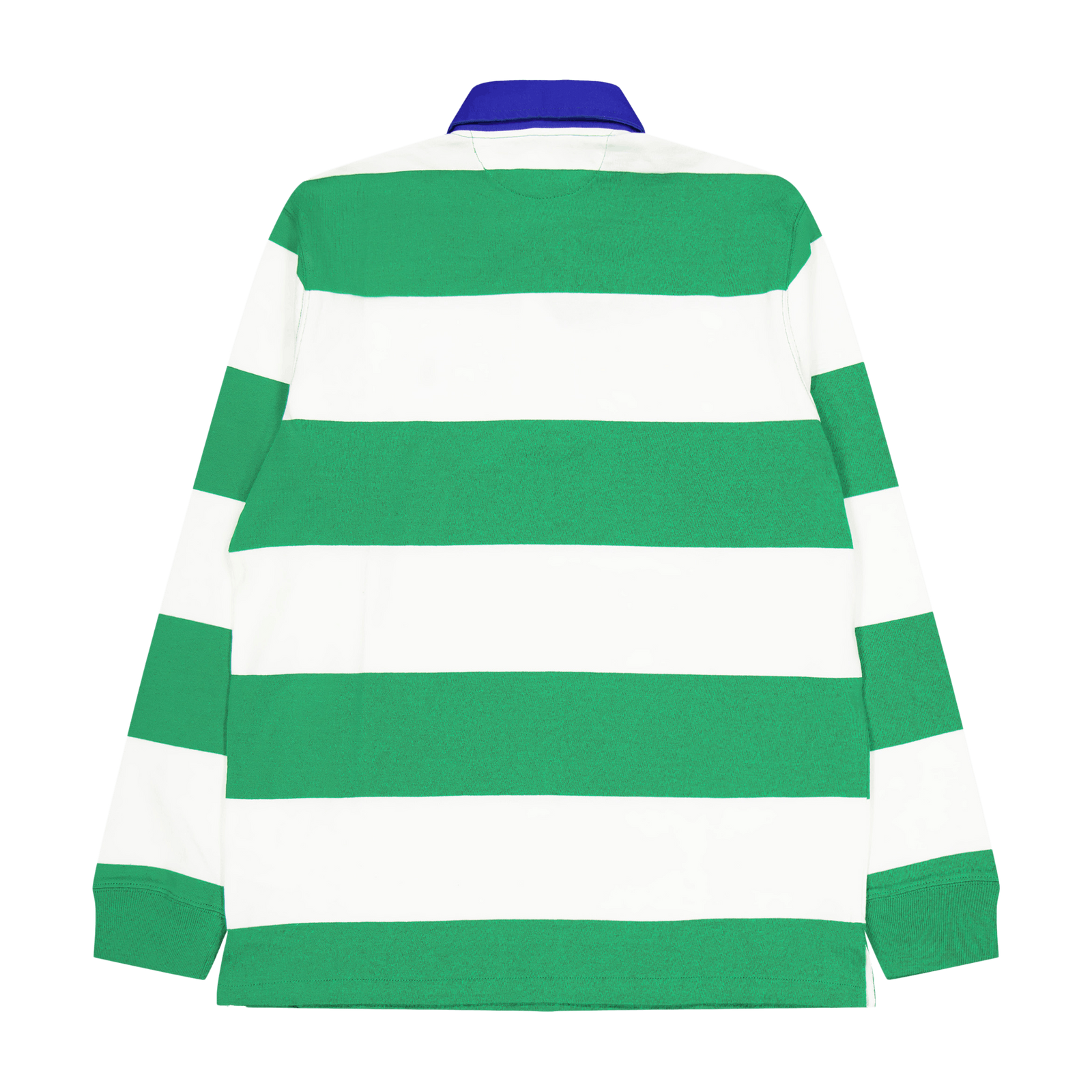 Classic Fit Striped Jersey Rugby Shirt Stem / White