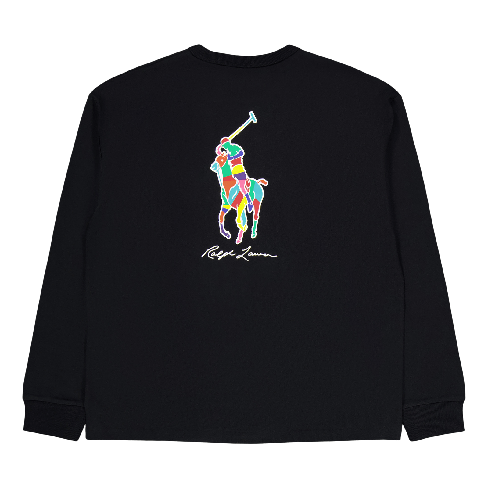 Relaxed Fit Big Pony Jersey T-Shirt Polo Black