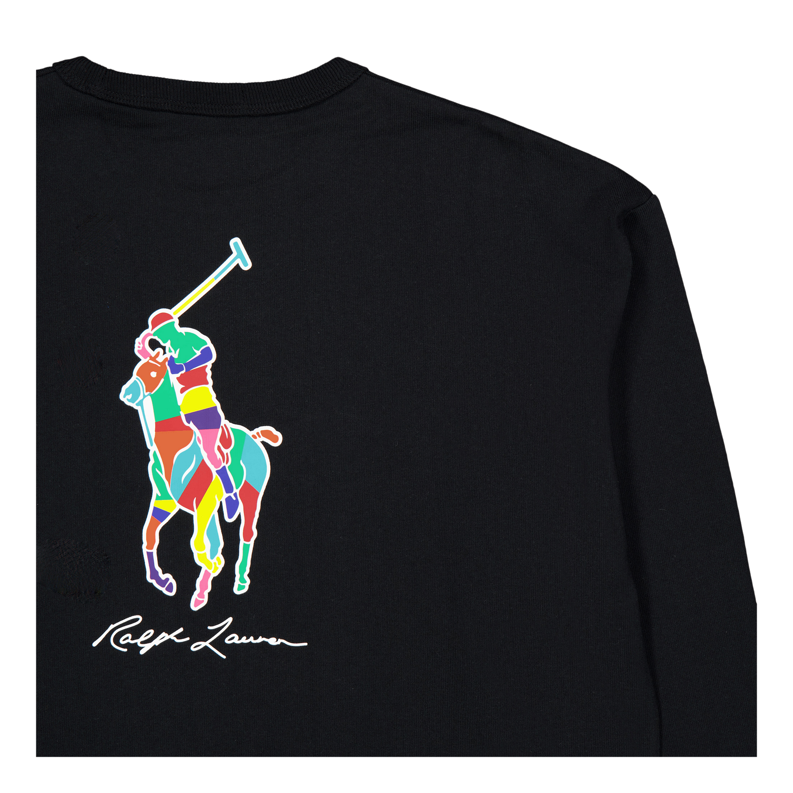 Relaxed Fit Big Pony Jersey T-Shirt Polo Black