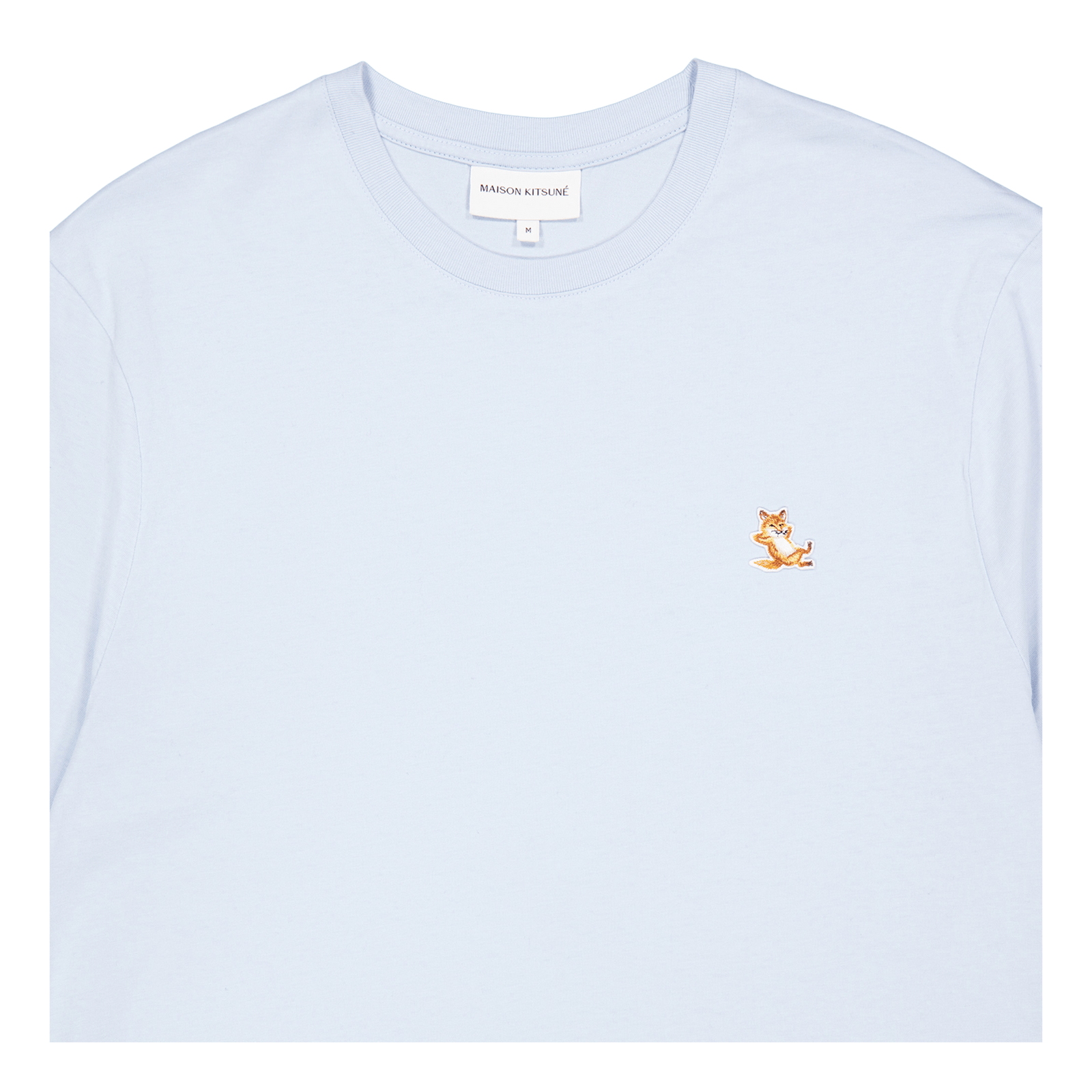 Chillax Fox Patch Regular Tee Sky Blue