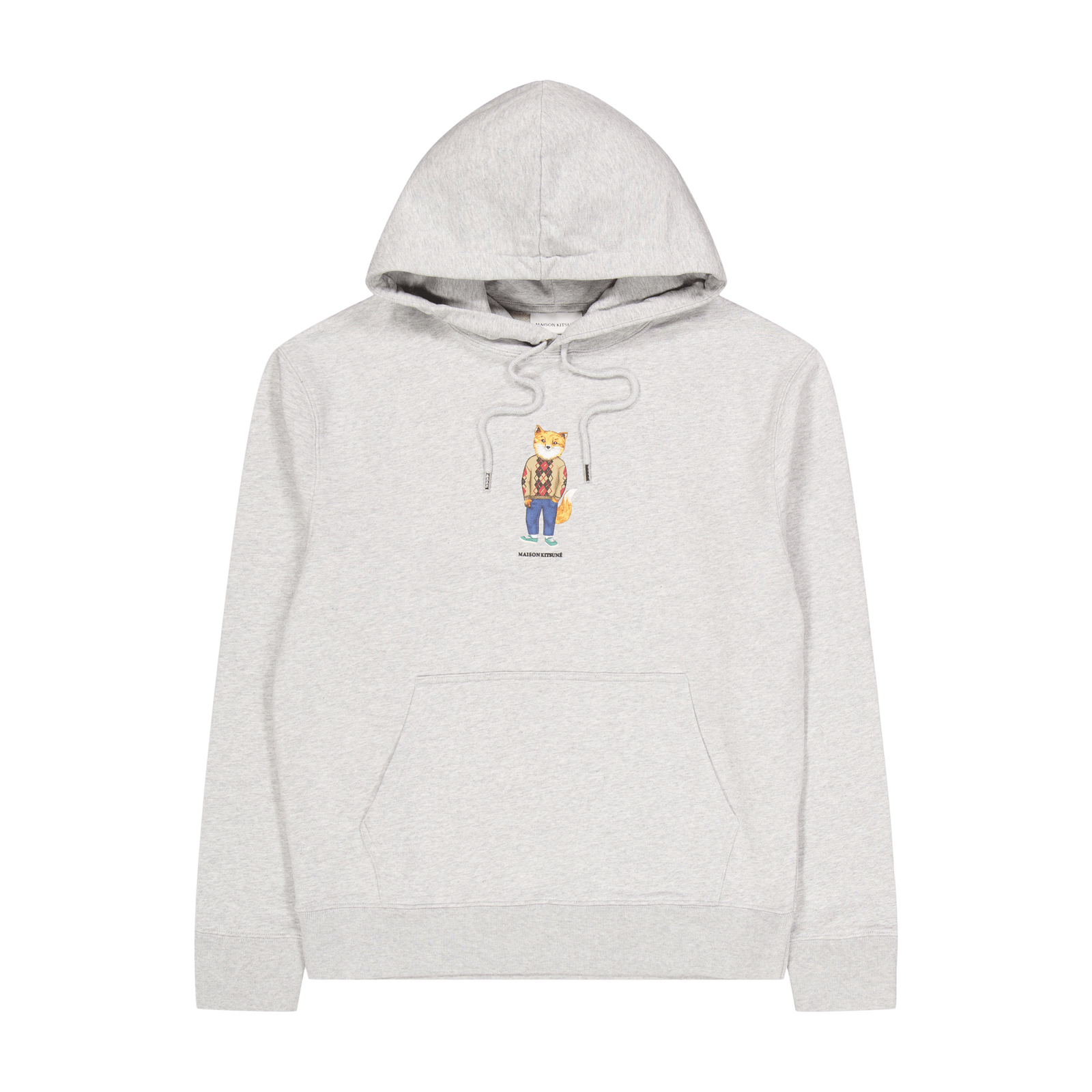 Dressed Fox Regular Hoodie Lig Grey Melange