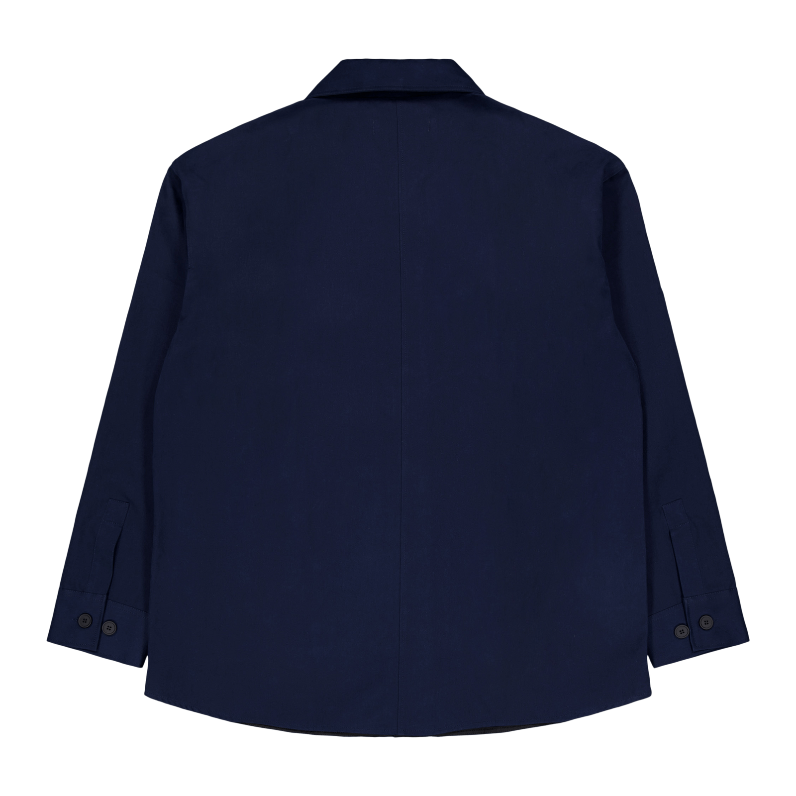 Overshirt With Tonal Fox Head Ink Blue