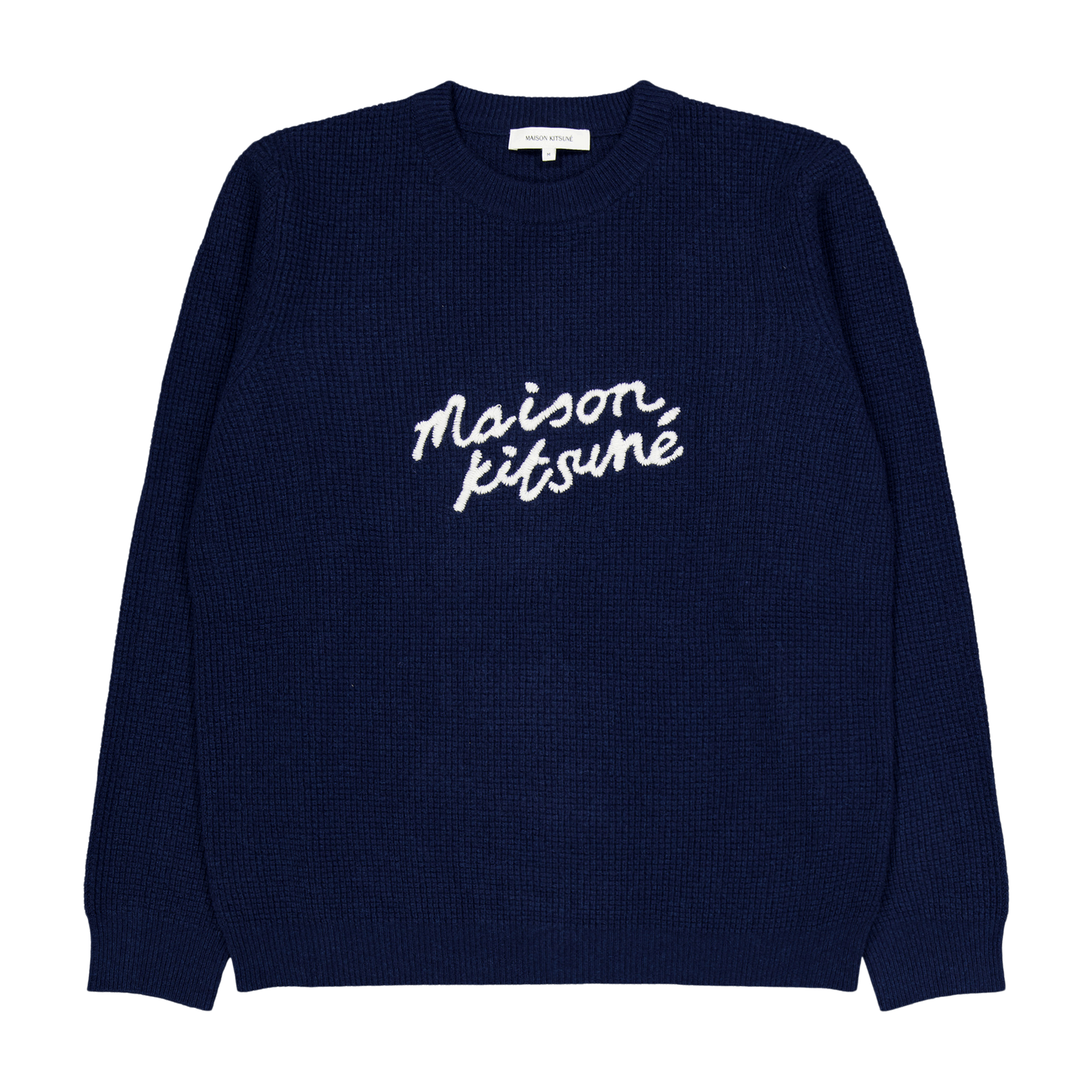 Maison Kitsune Handwriting Com Ink Blue