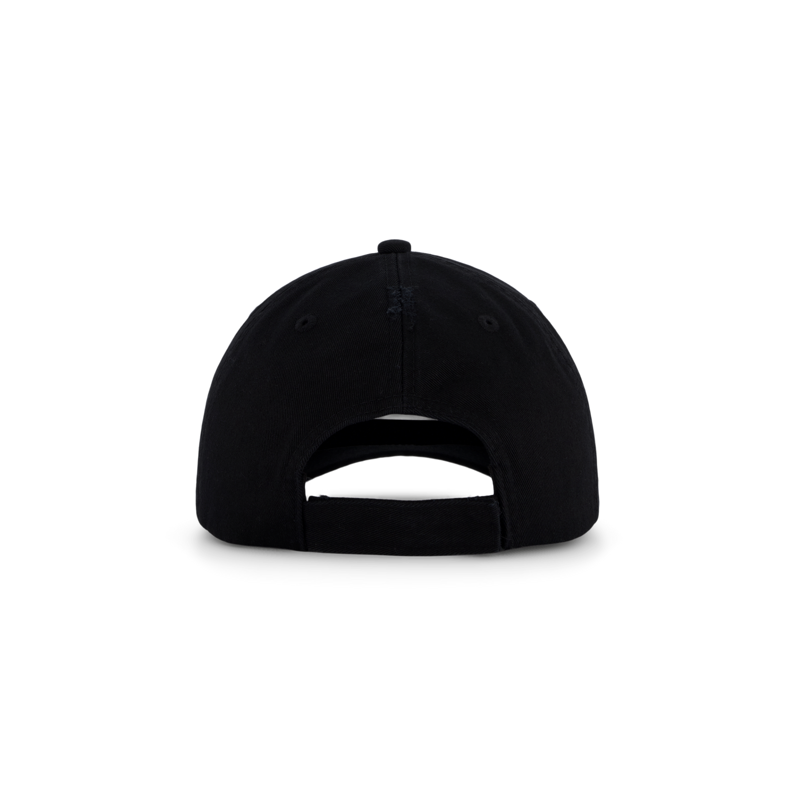 Distressed Signature Cap Black