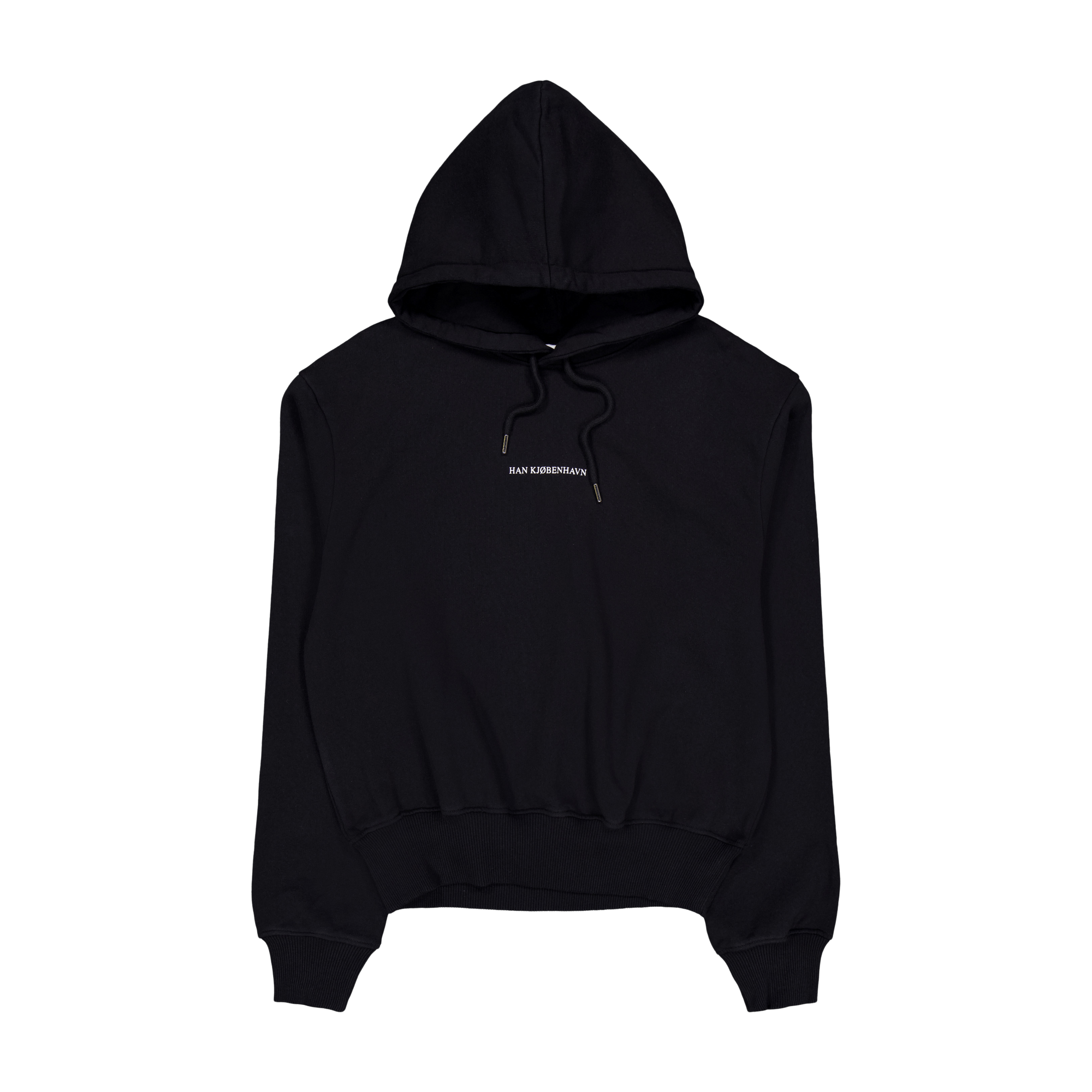 Supper Cropped Relaxed Hoodie Black