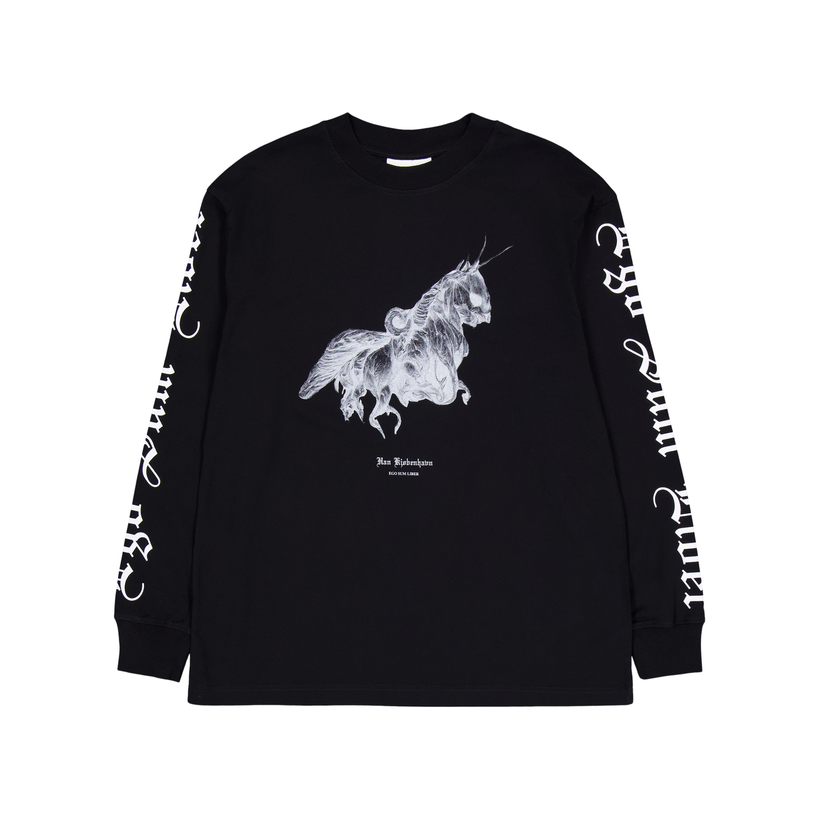 Unicorn Boxy Tee L/s Black