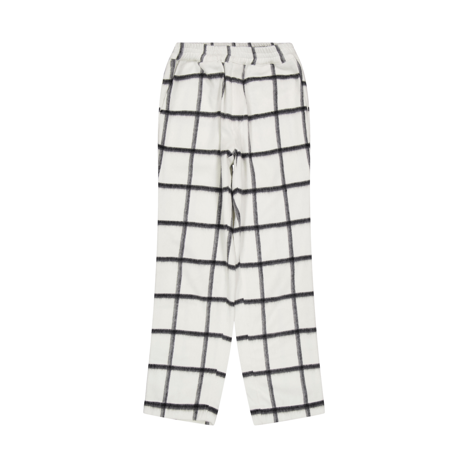 Bafaka - Plaid Trousers White Chekpattern