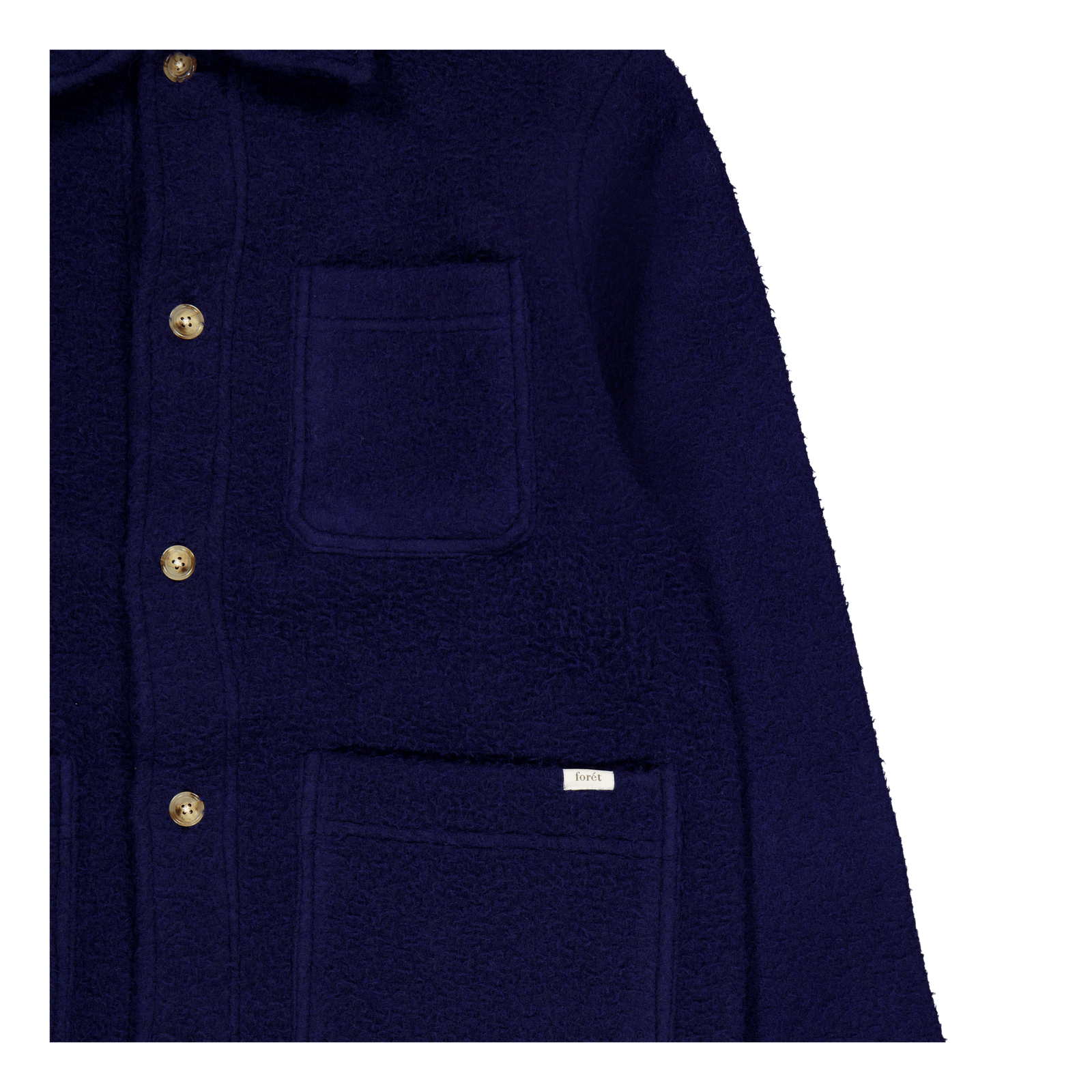 Stay Wool Overshirt Navy