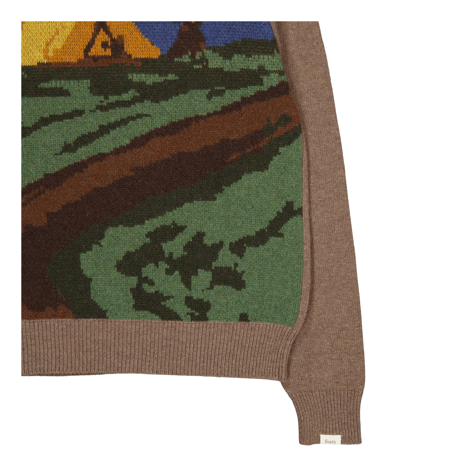 Camp Jacquard Knit Khaki