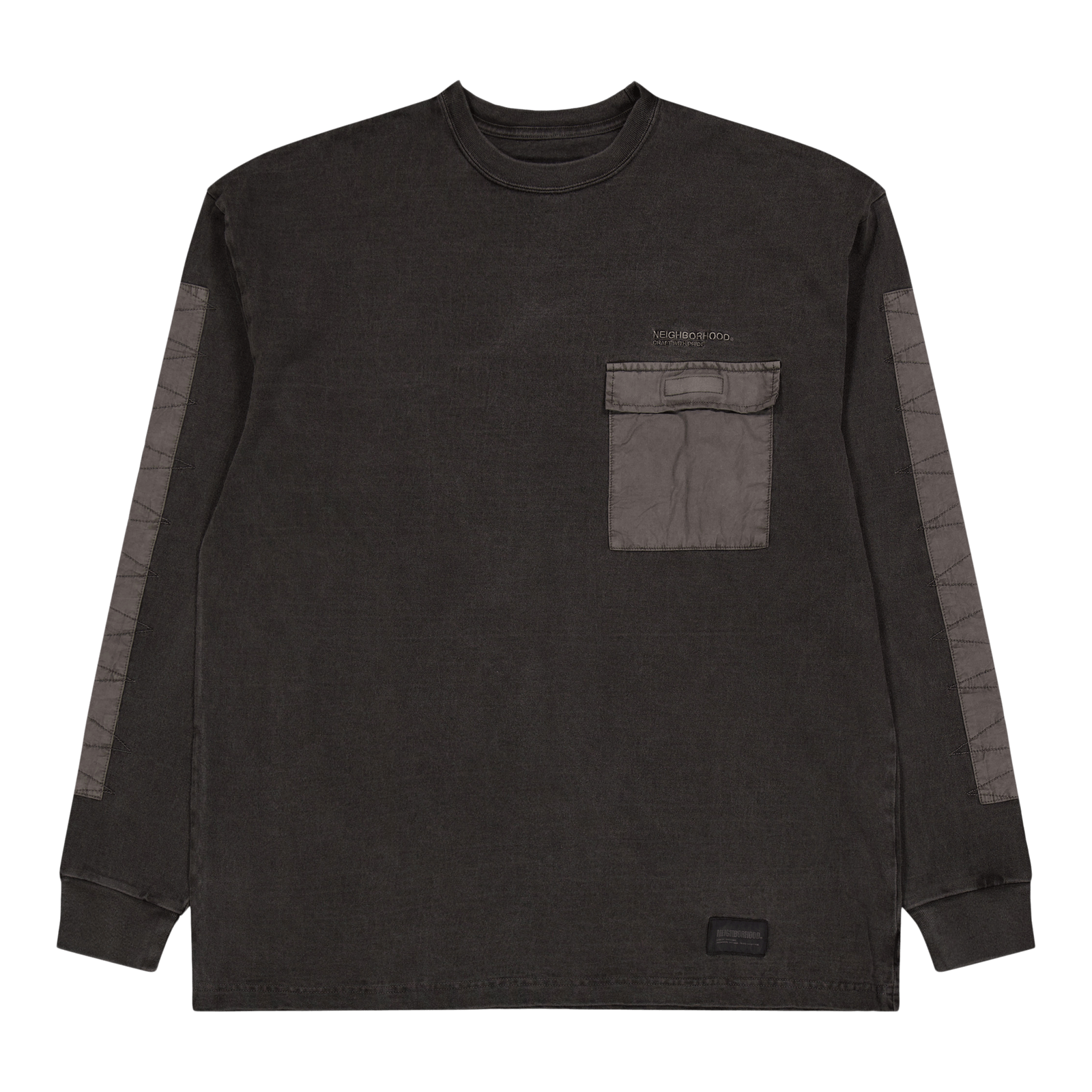 Design Pigment Dyed Crewneck L Black