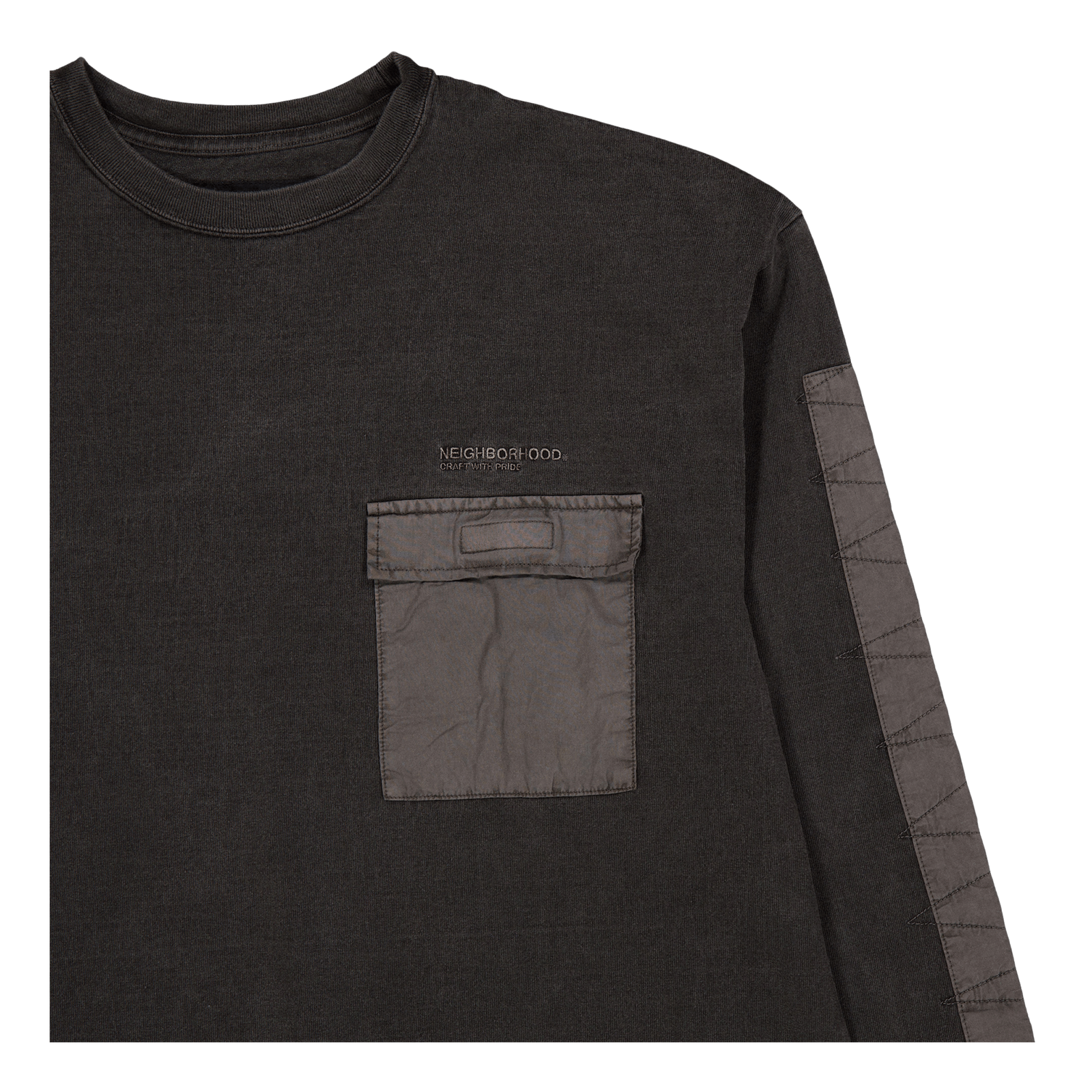 Design Pigment Dyed Crewneck L Black