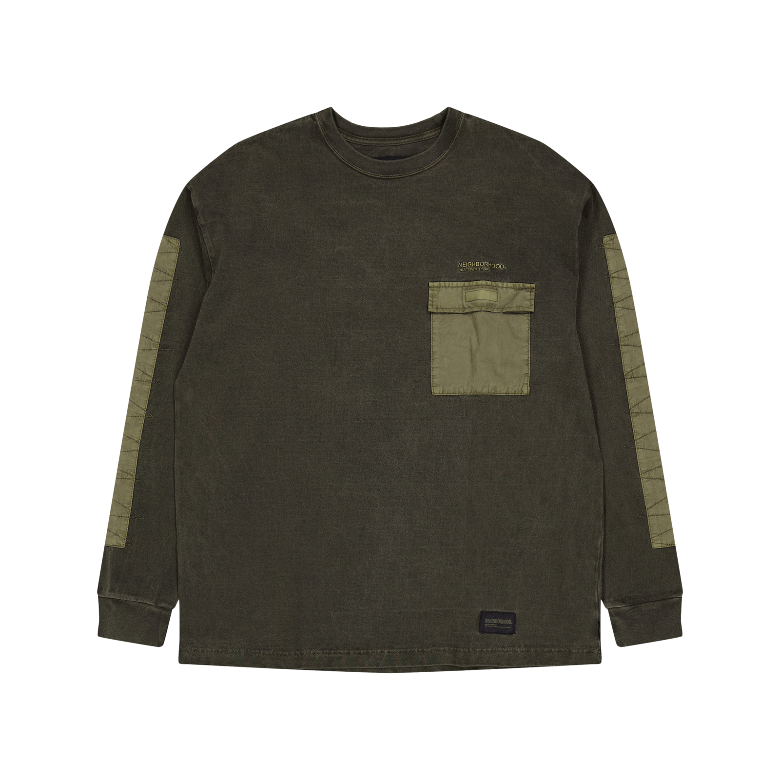 Design Pigment Dyed Crewneck L Olive Drab