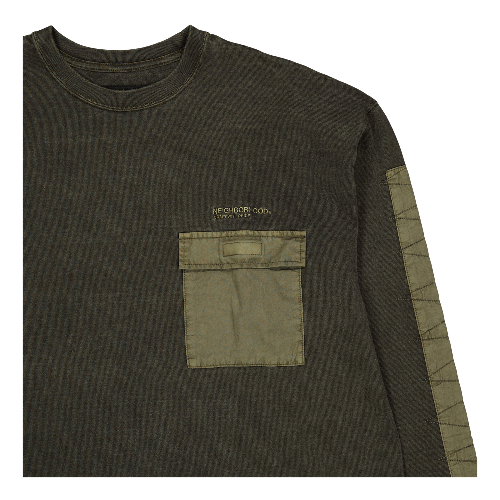Design Pigment Dyed Crewneck L Olive Drab