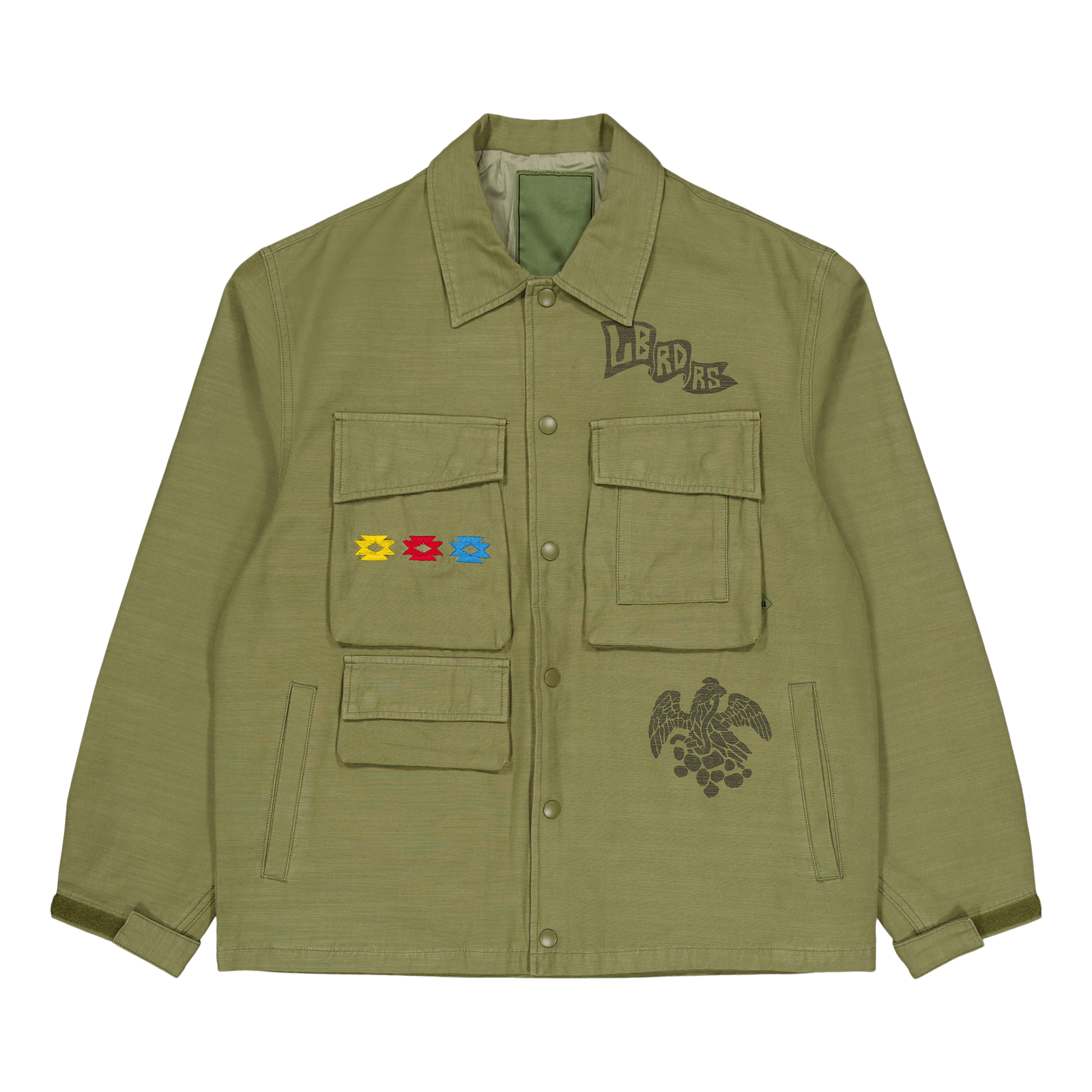 Garment Dyed Military Jacket Olive