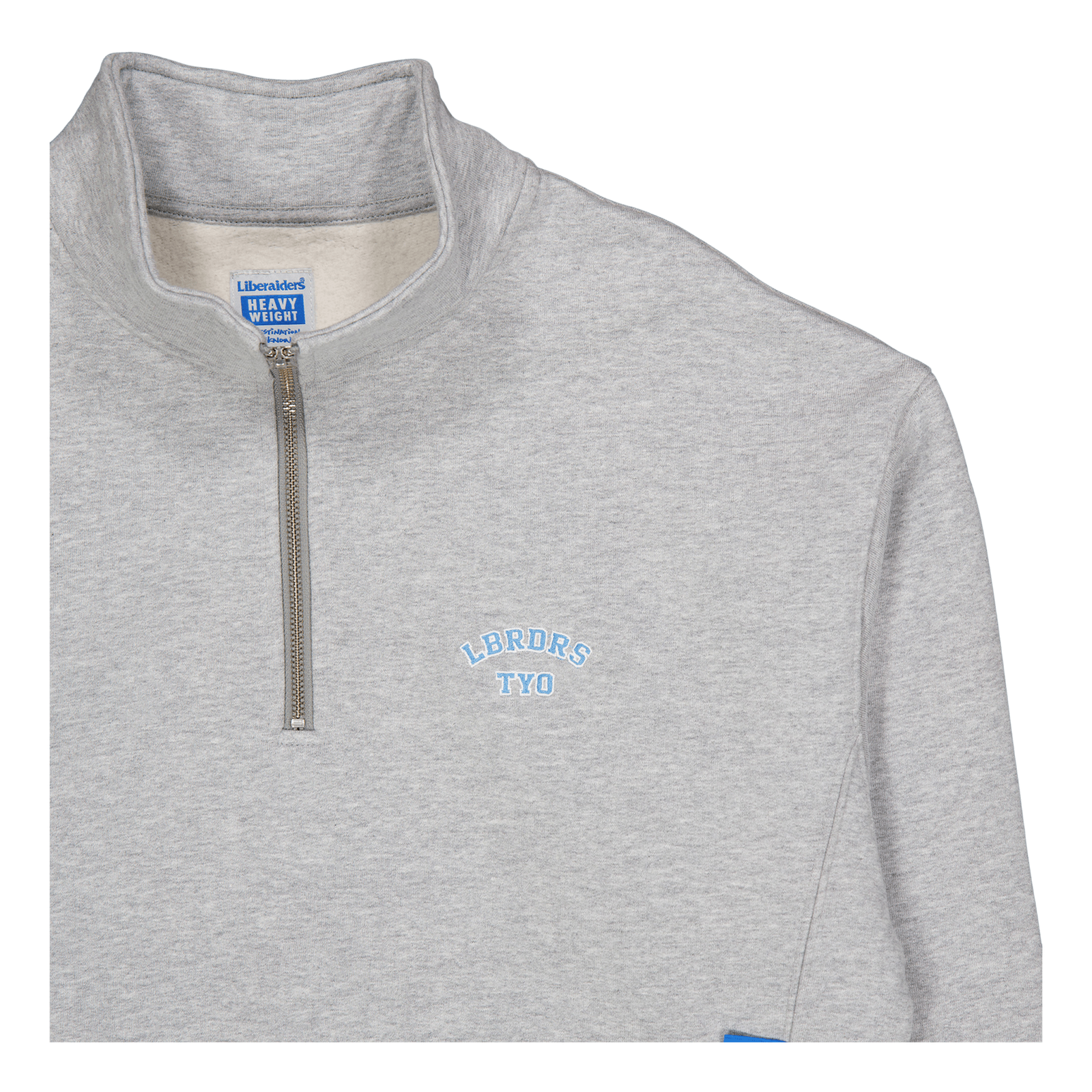 Heavy Weight Fleece Half Zip Gray