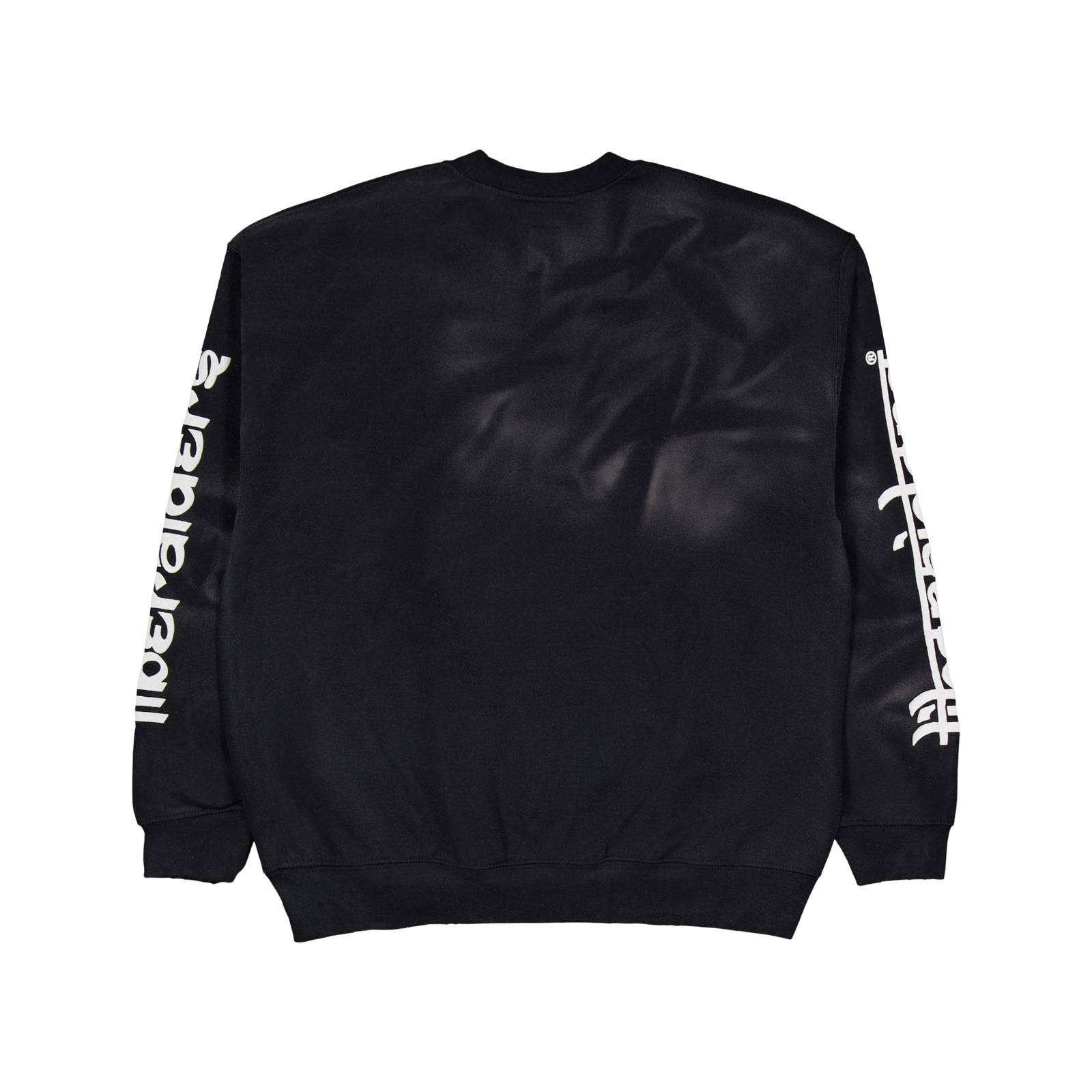 Lr Sleeve Logo Vintage Crewnec Black