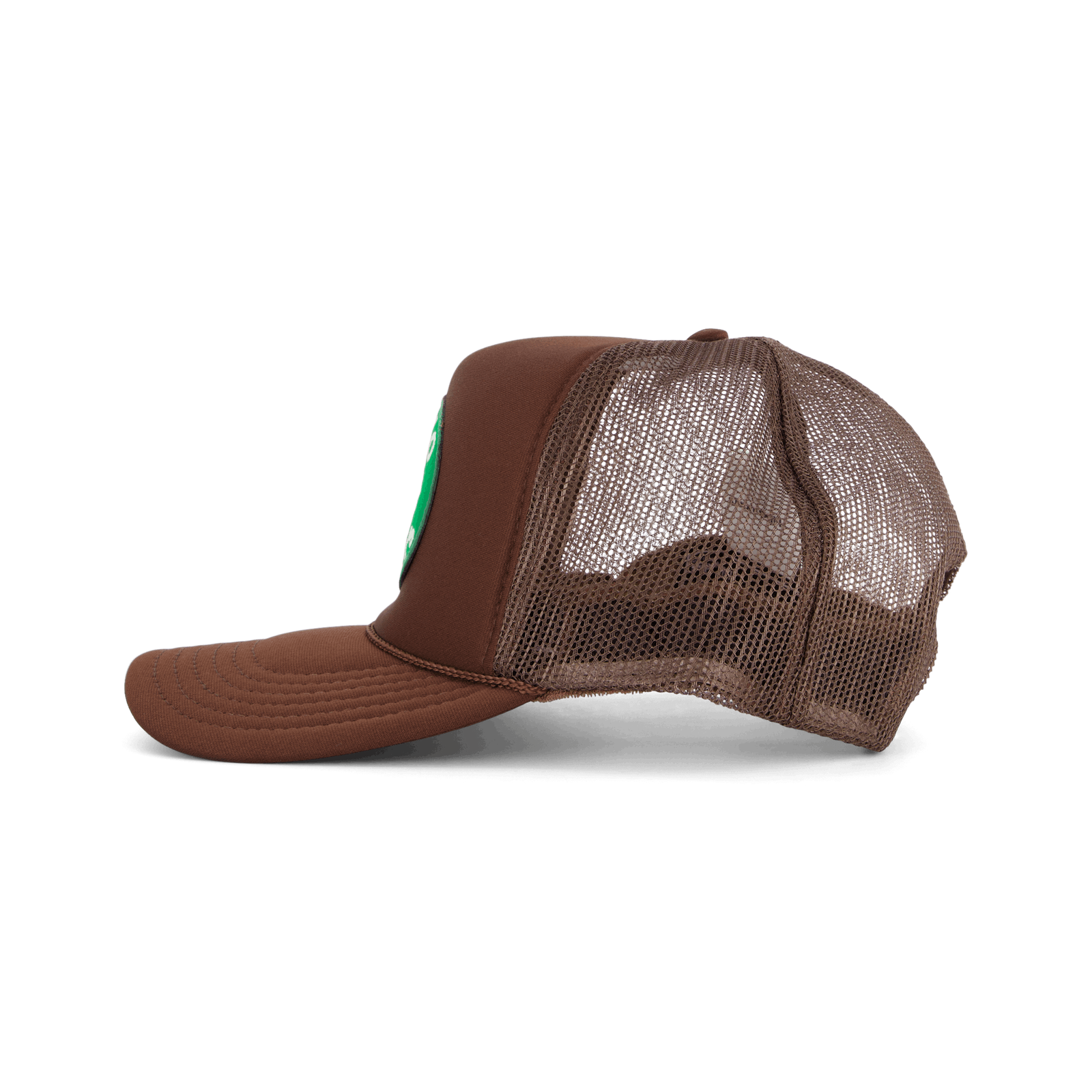 Eagle Logo Trucker Cap Brown