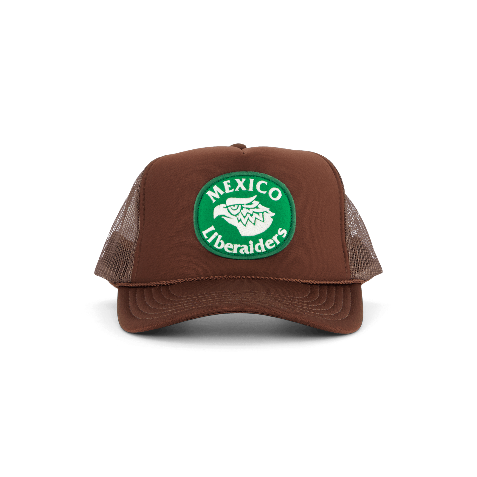 Eagle Logo Trucker Cap Brown