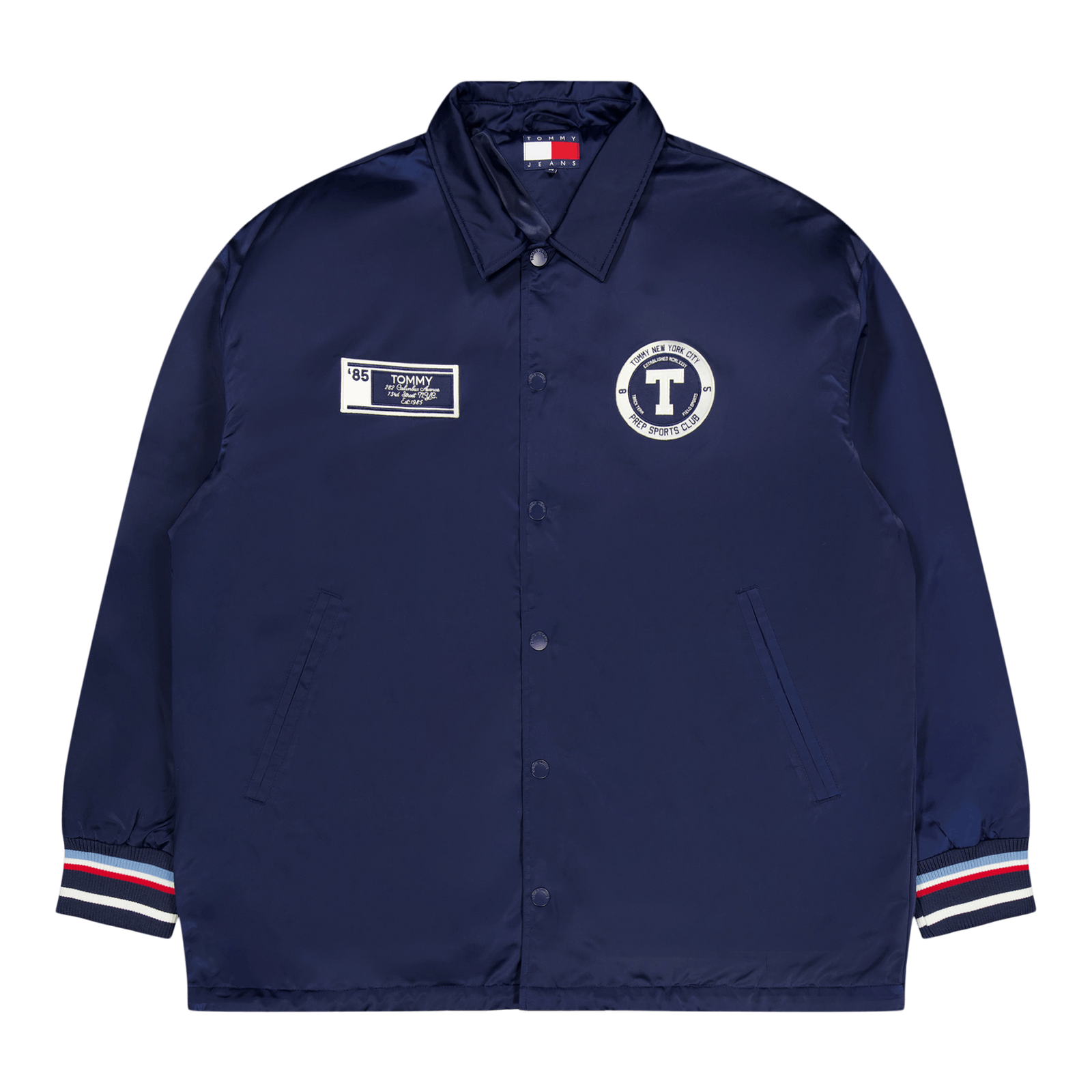 Tjcu Long Varsity Coach Jacket Carbon Navy