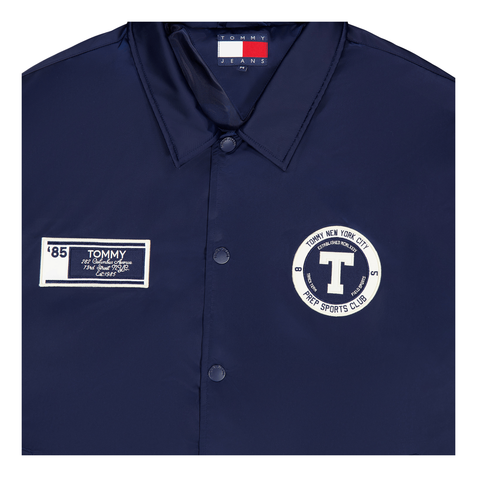 Tjcu Long Varsity Coach Jacket Carbon Navy