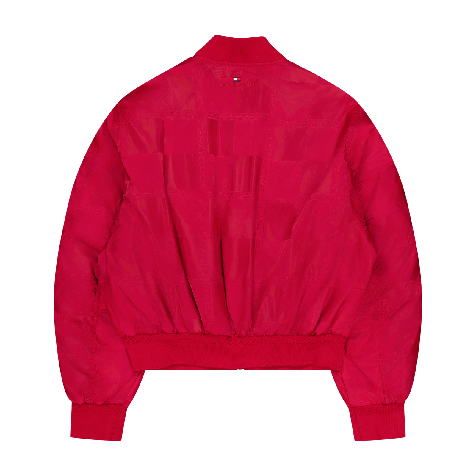 Tjcu Jacquard Boxy Bomber Jack Medium Red
