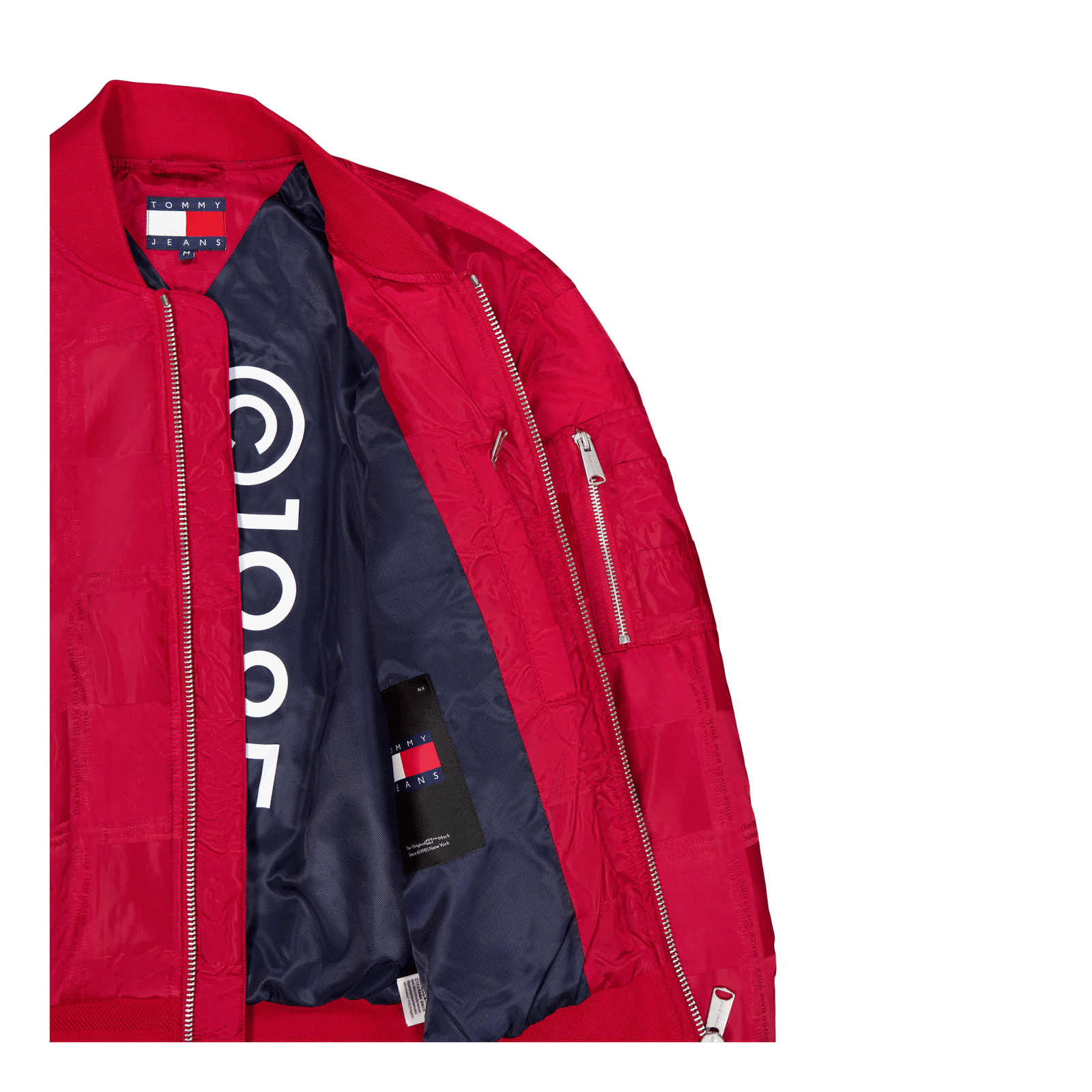Tjcu Jacquard Boxy Bomber Jack Medium Red