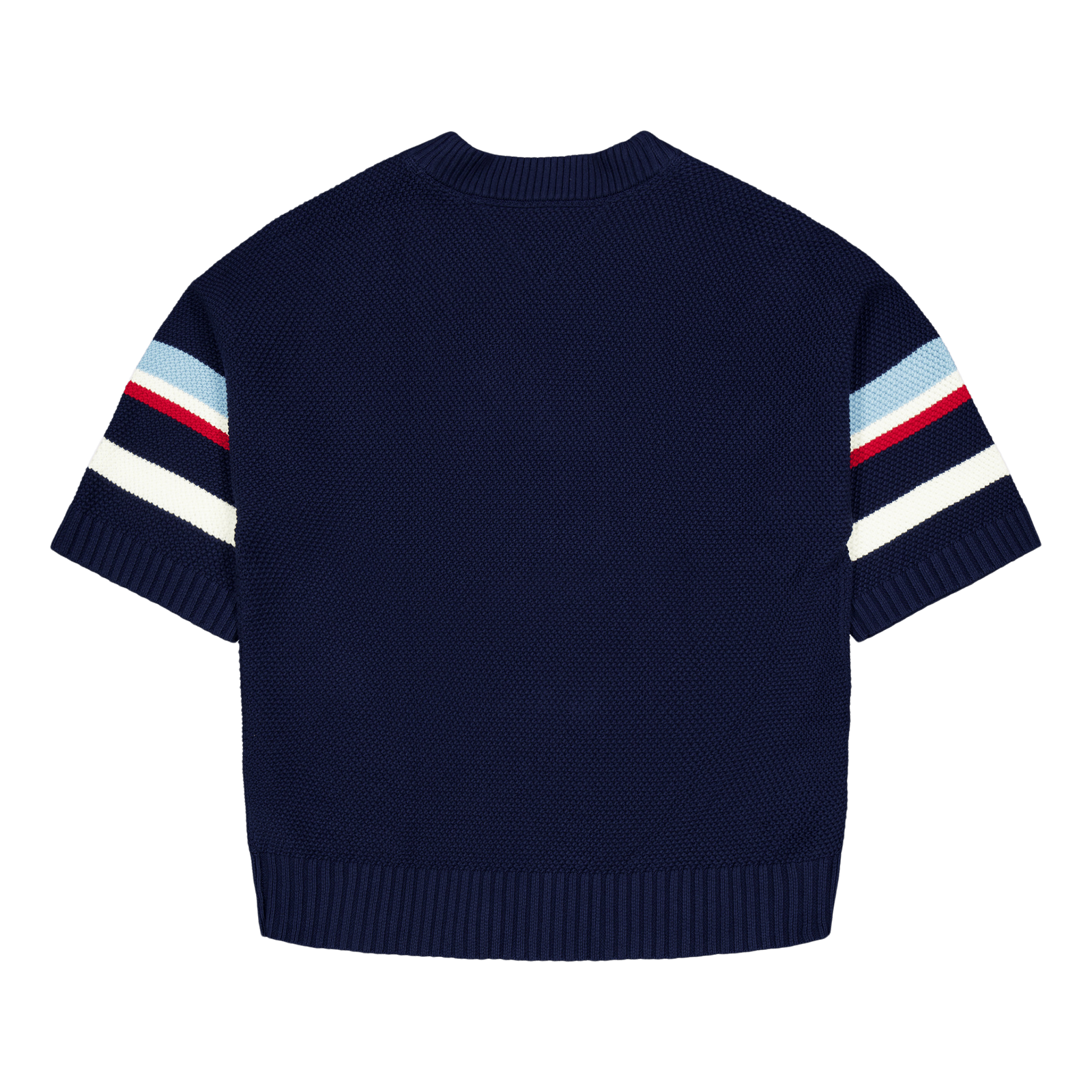 Tjcu Varsity Knit Top Carbon Navy