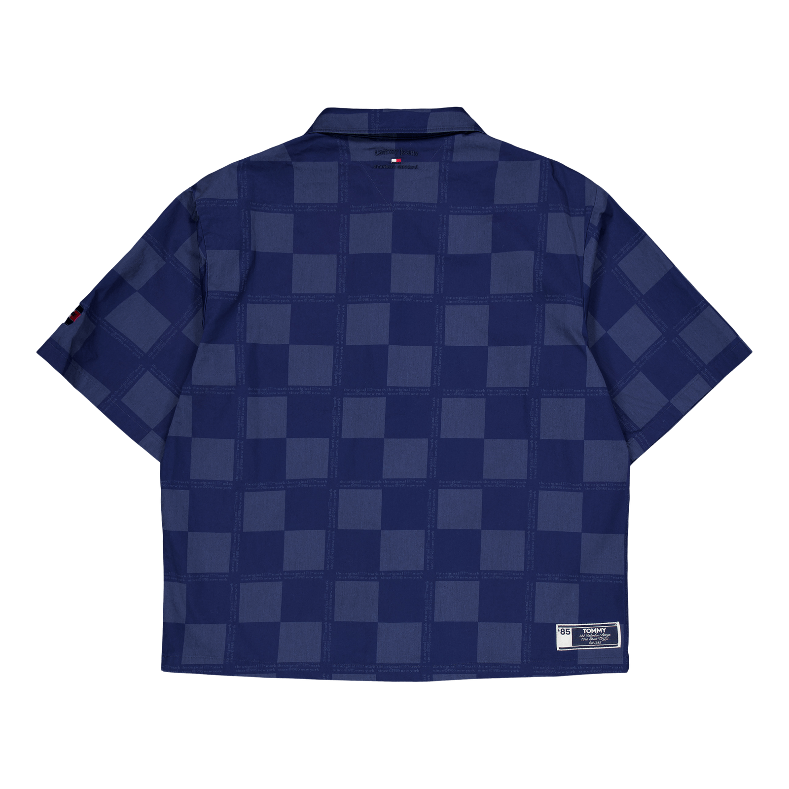 Tjcu Boxy 1985 Checkerbrd Shir Carbon Navy