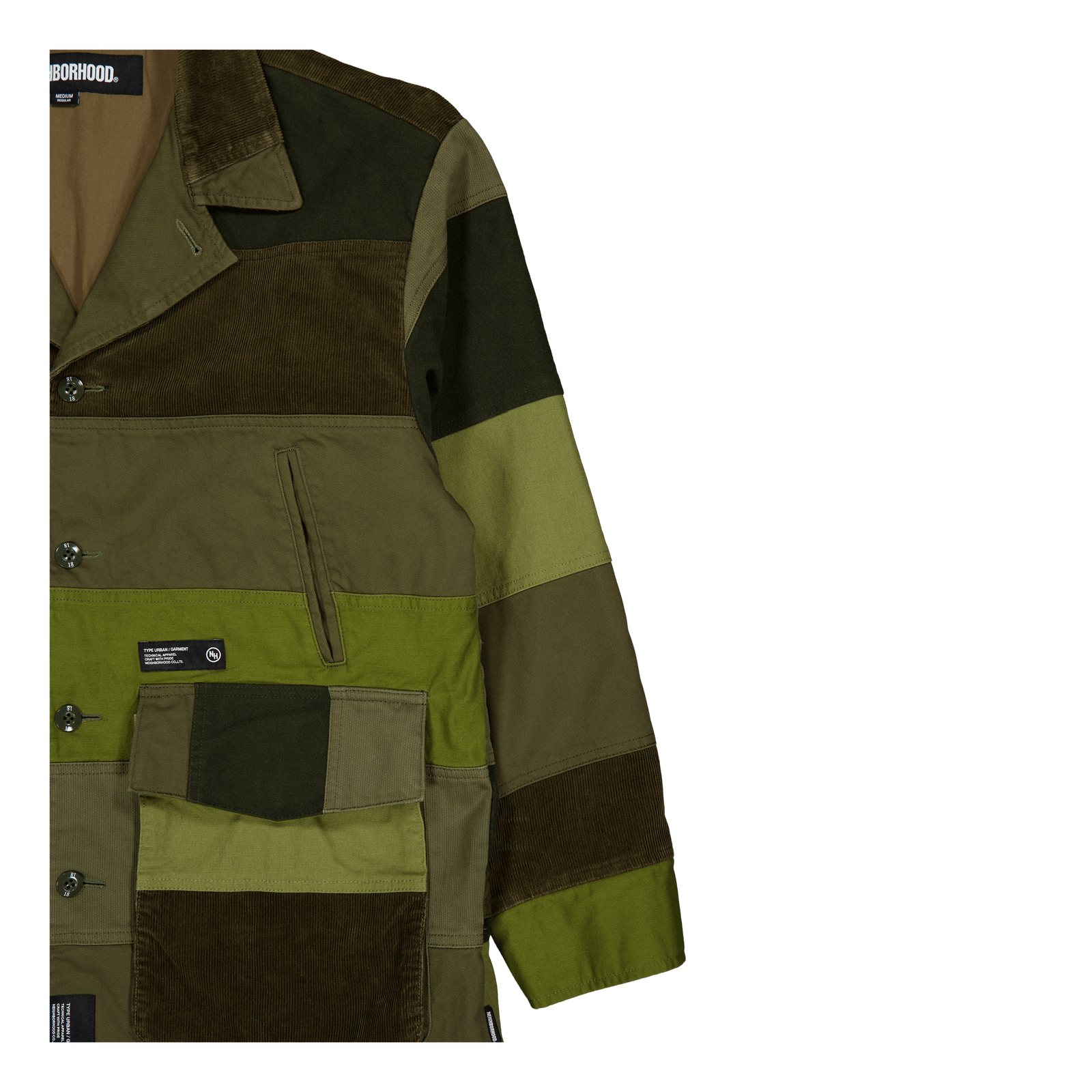 Patchwork Jacket Olive Drab